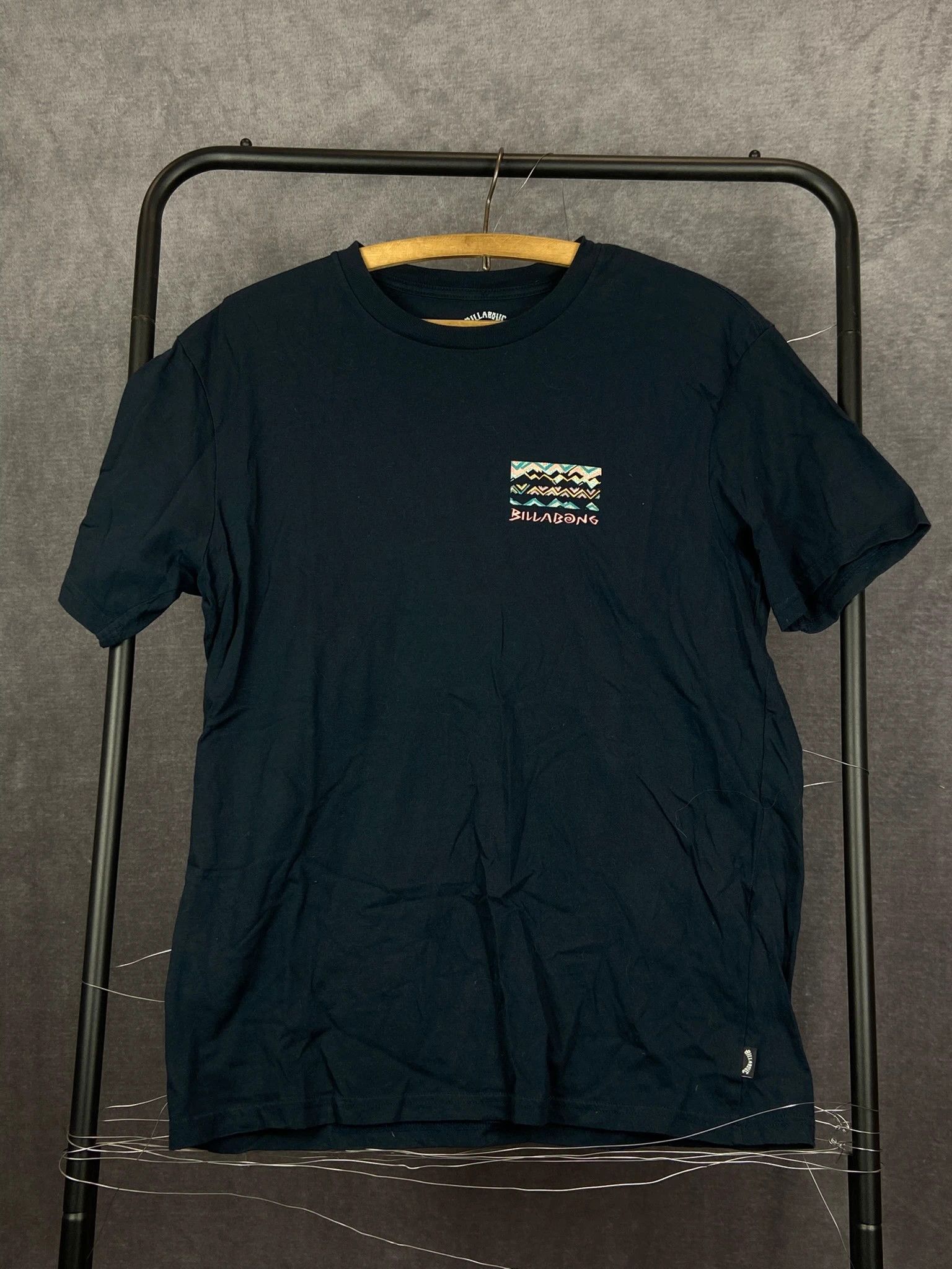 Billabong Billabong T-Shirt Navy Mini Chest Logo Back Print Size US M / EU 48-50 / 2 - 1 Thumbnail