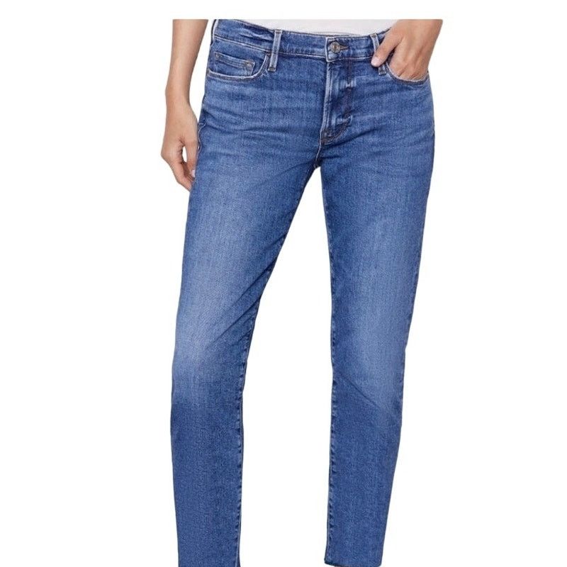 Frame Frame - Le Garcon Boyfriend Jean in Medium Blue-size 24 Size 24" / US 00 / IT 34 - 13 Thumbnail