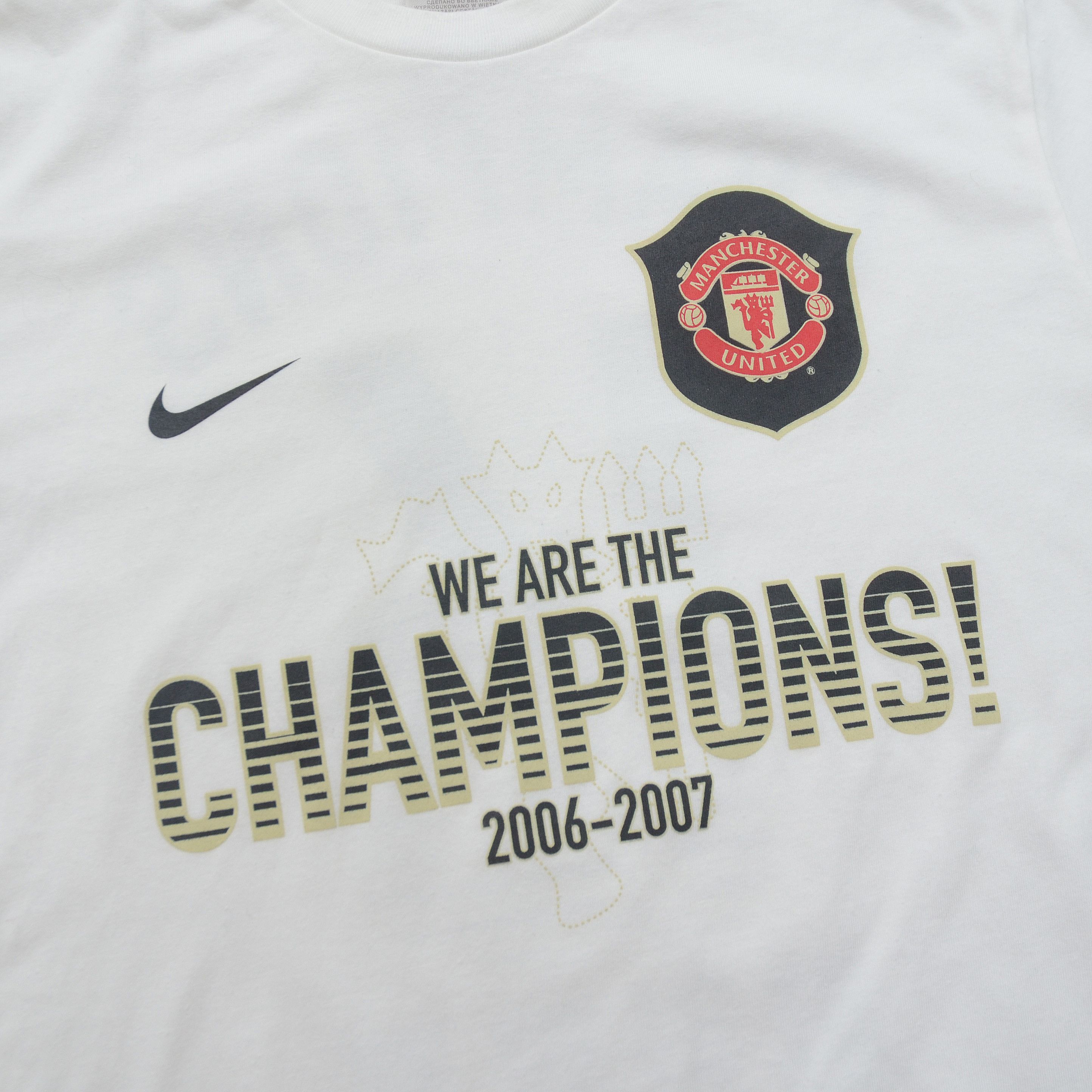 Nike NIKE T-shirt Manchester United 06/07 We Are The Champions Size US M / EU 48-50 / 2 - 5 Thumbnail