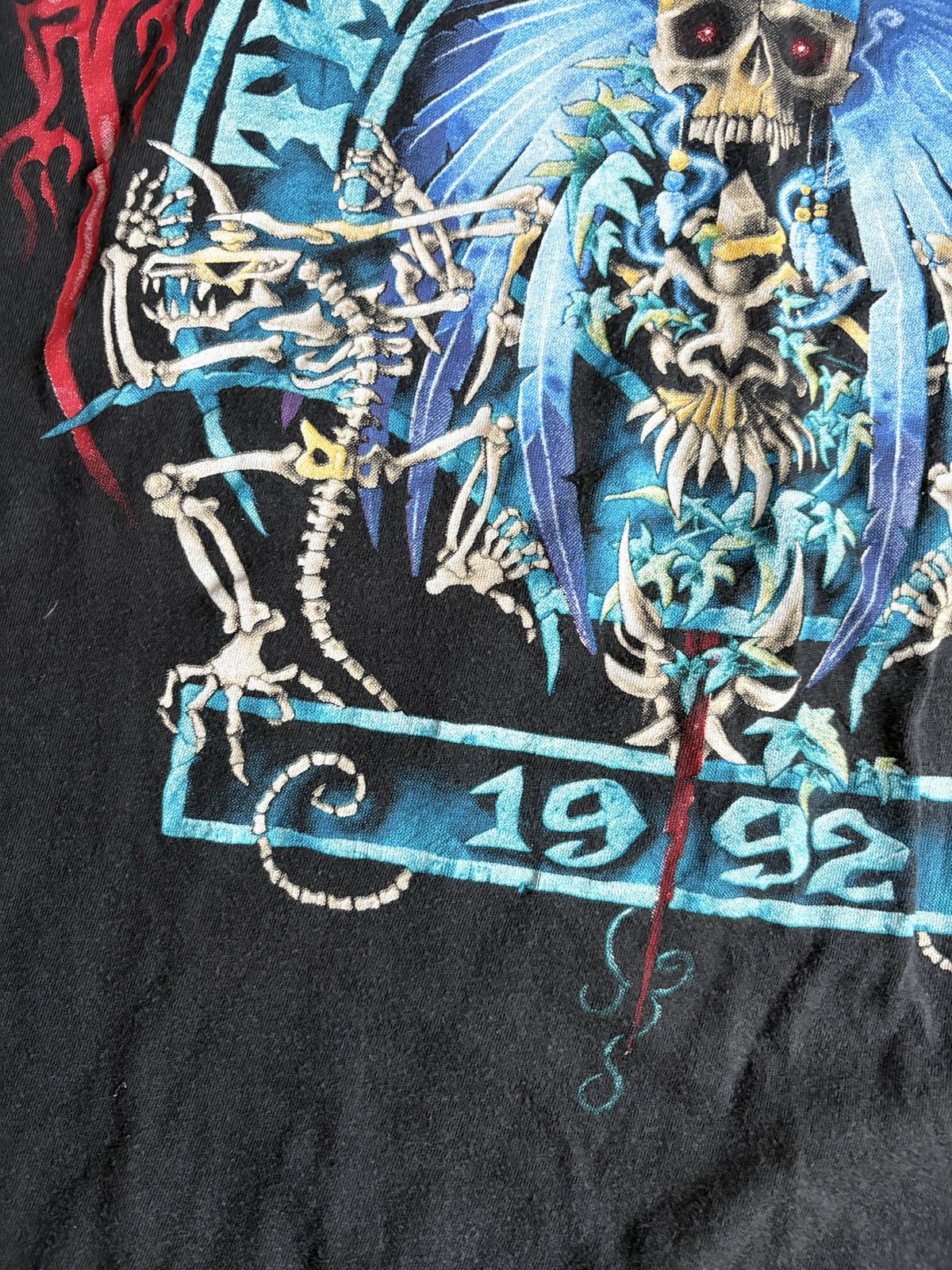 Vintage Vintage 1992 The Almighty 90s Tour Rock Band Fade T-Shirt Size US XL / EU 56 / 4 - 6 Thumbnail