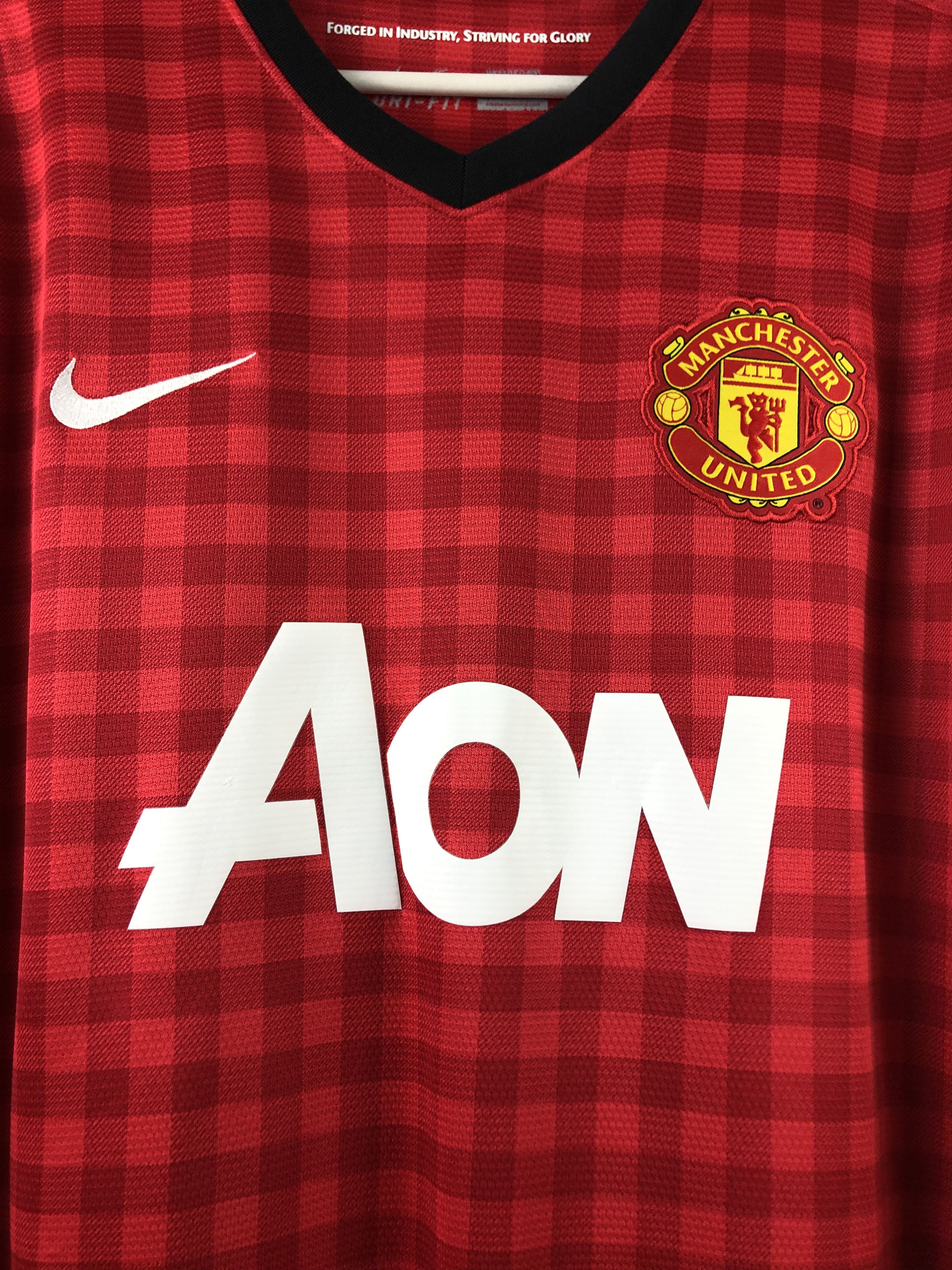 Nike Manchester United shirt 2012 Soccer #20 v. Persie Jersey Size US XL / EU 56 / 4 - 8 Thumbnail