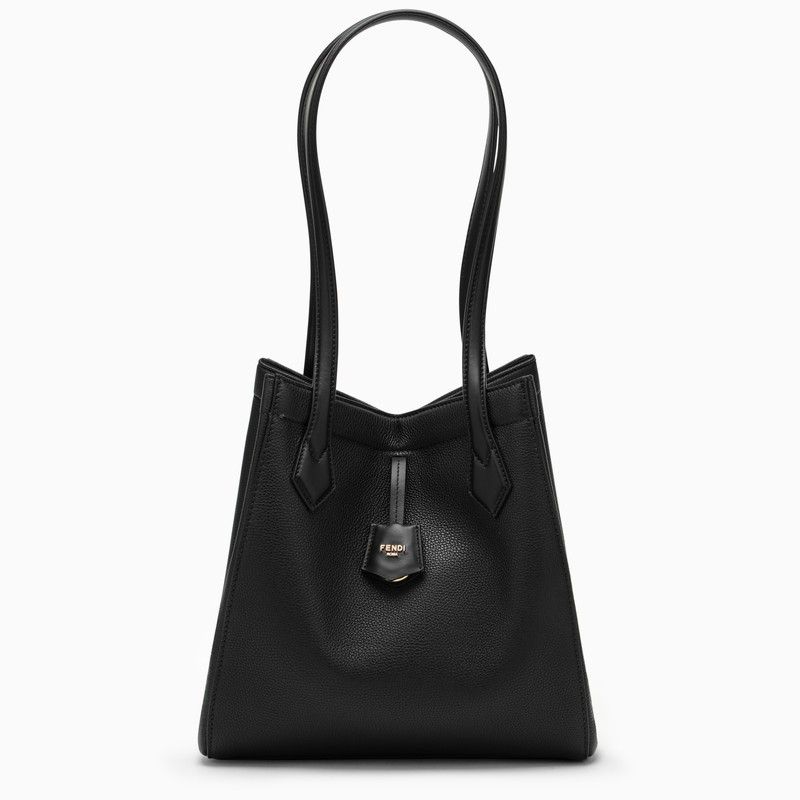 image of Fendi Origami Medium Convertible Bag In Black Leather, Women's