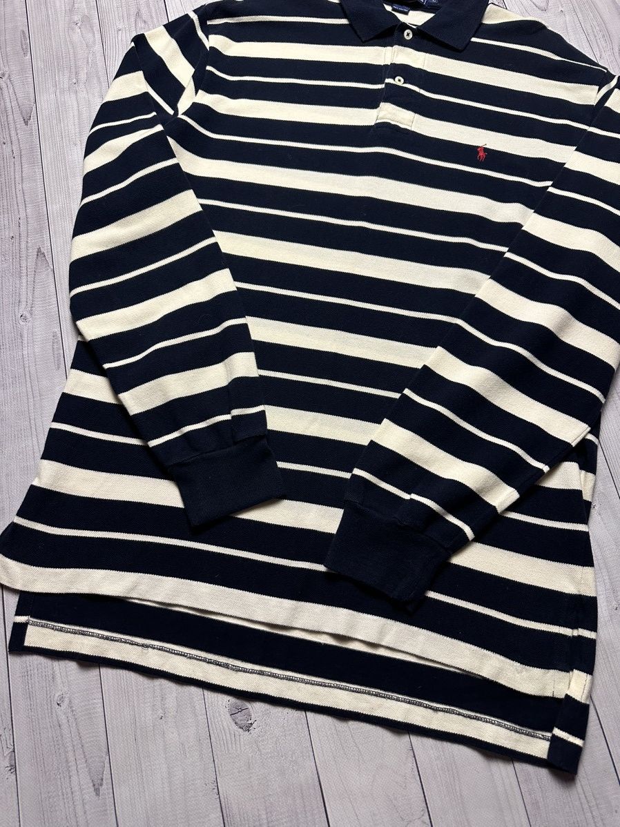 Vintage Vintage Polo Ralph Lauren rugby jersey size L/XL striped Size US L / EU 52-54 / 3 - 5 Thumbnail