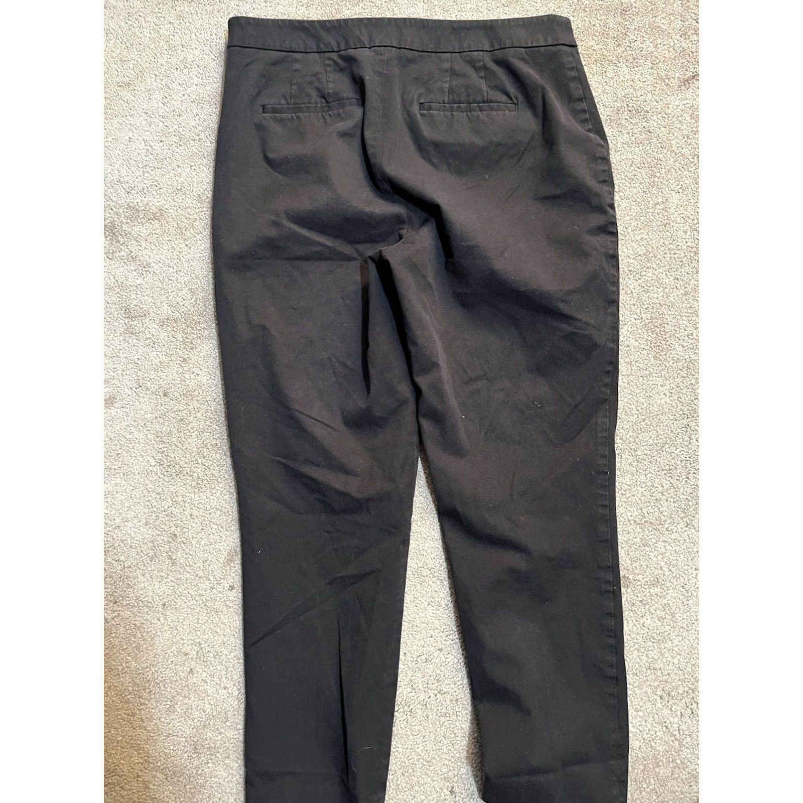 Talbots Talbots Chatham Ankle Pants Womens 10 Black Stretch Tapered Pant Size 32" / US 10 / IT 46 - 3 Thumbnail