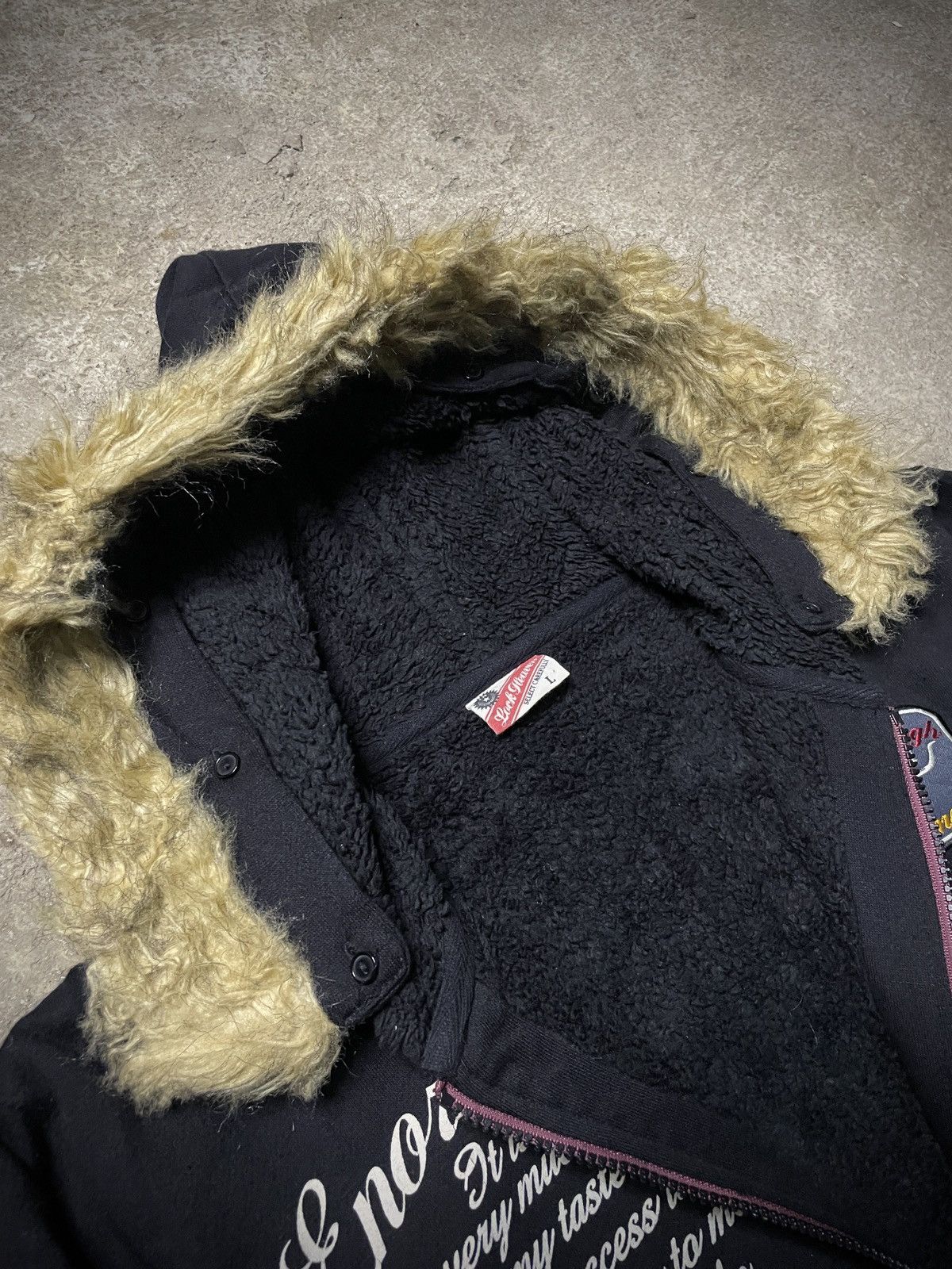 14th Addiction 2000’s Lock Heaven - Poem Fur Hoodie Size US M / EU 48-50 / 2 - 7 Thumbnail