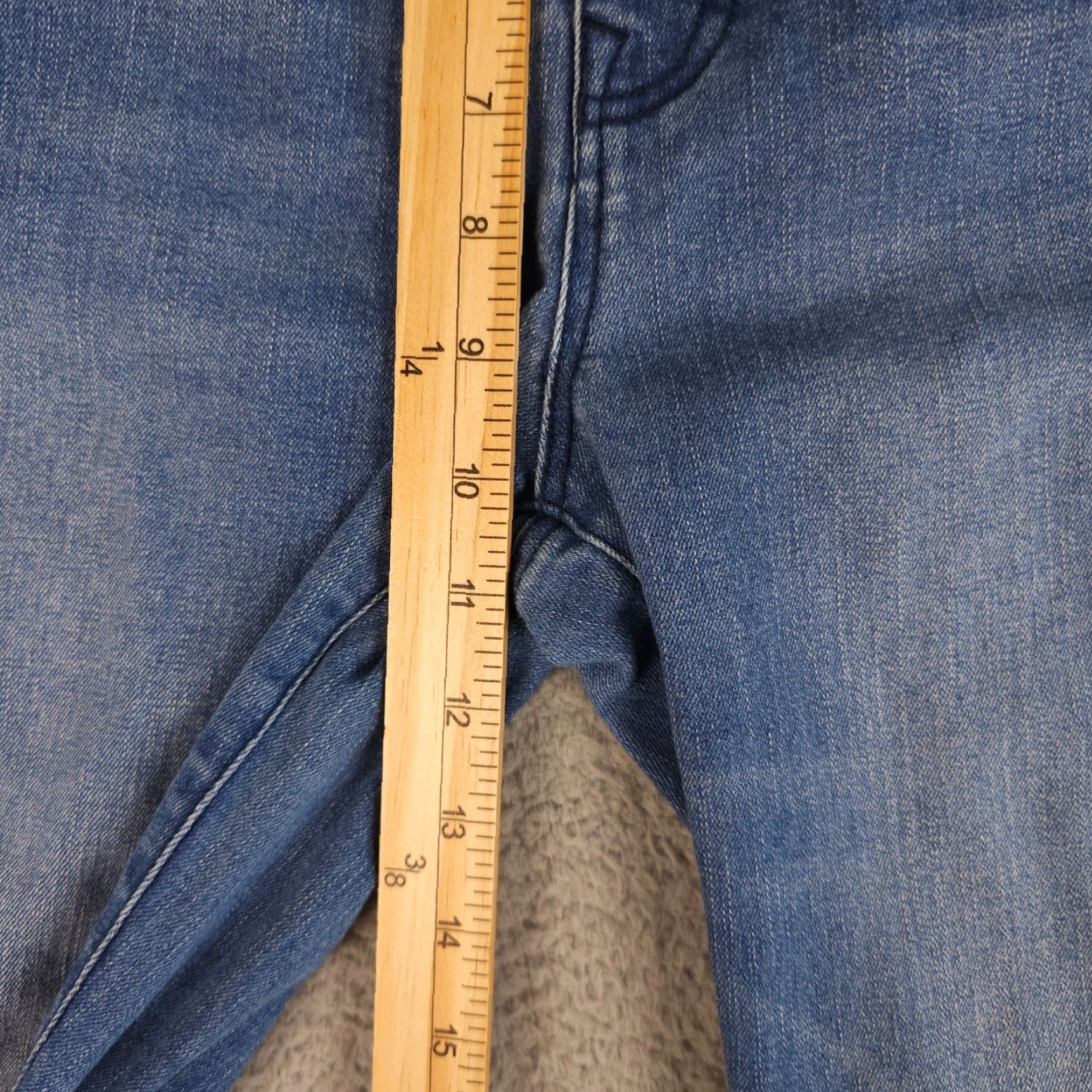 Vintage Harper Heritage Jeans Womens 28 Blue High Rise Skinny Button Fly Distressed Size 28" / US 6 / IT 42 - 6 Thumbnail