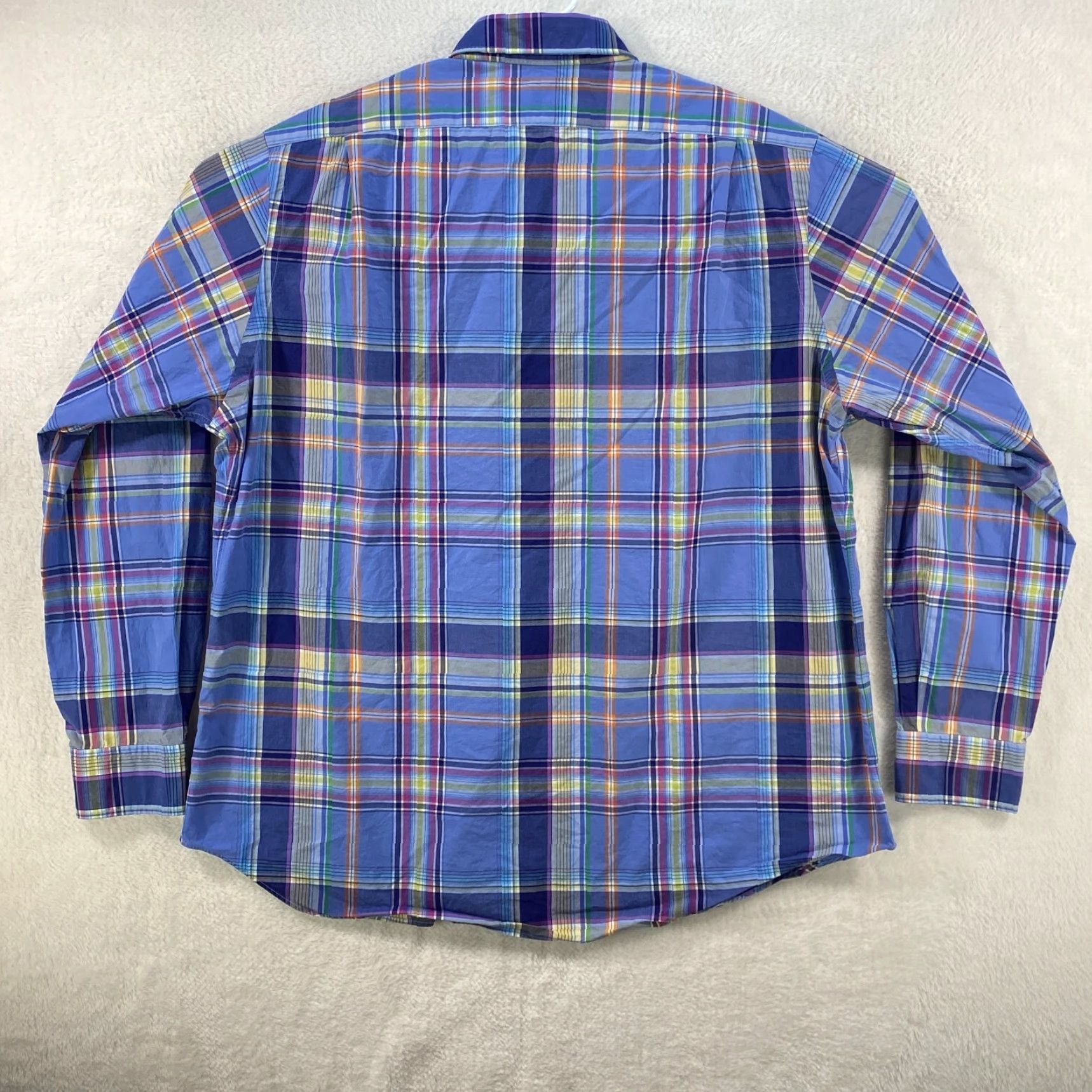 Polo Ralph Lauren Polo Ralph Lauren Long Sleeve Button Up Striped Plaid Shirt Mens XXL Polo Pony Size US XXL / EU 58 / 5 - 2 Thumbnail