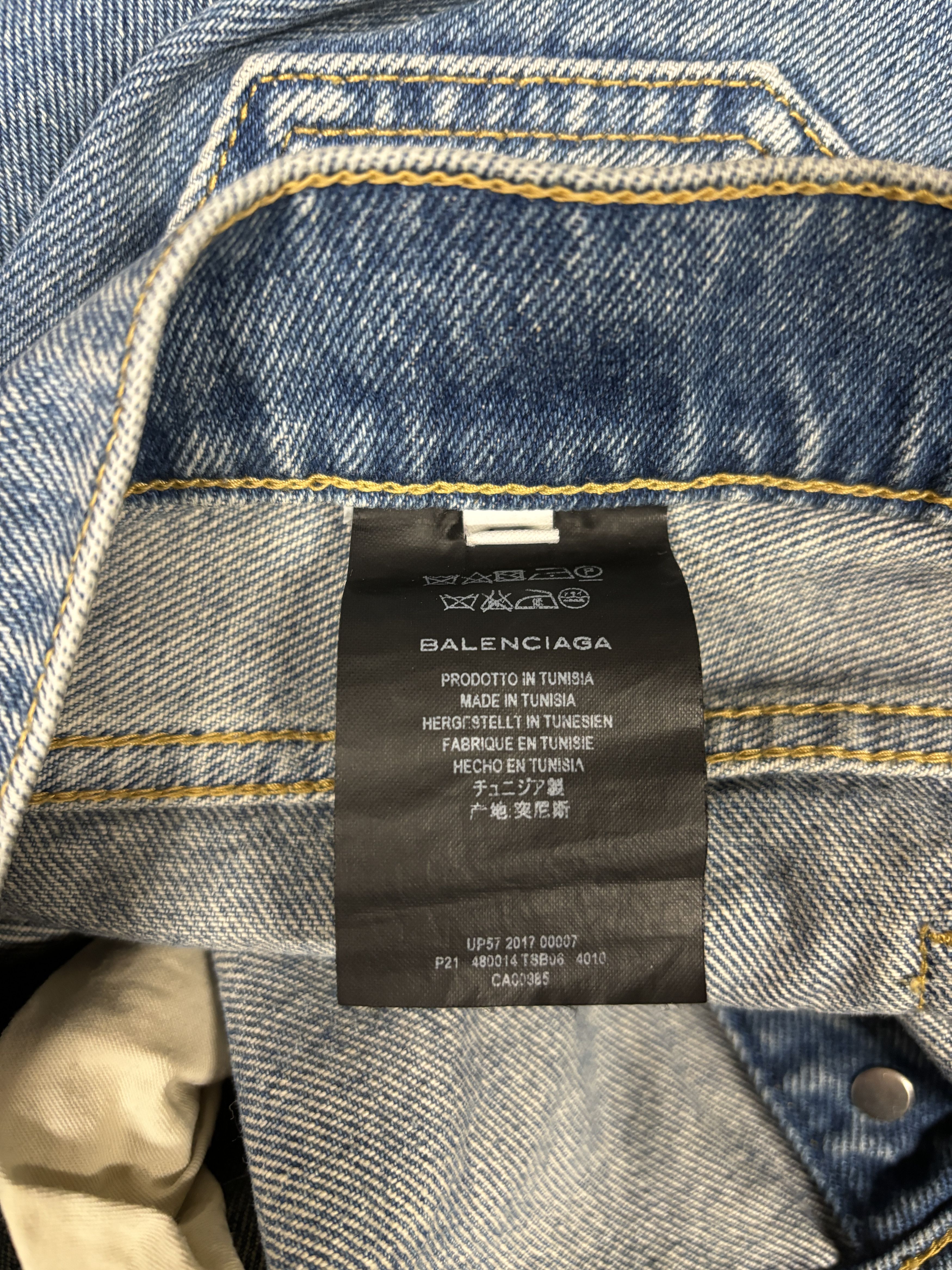 Balenciaga ⚡️QUICK SALE⚡️2017 Balenciaga by Demna Blue Jeans Denim Size 29" - 6 Thumbnail
