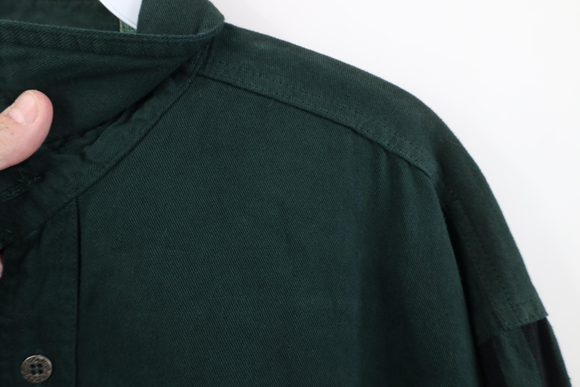Vintage Deadstock Vintage 90s Streetwear Denim Button Shirt Green Size US M / EU 48-50 / 2 - 7 Thumbnail