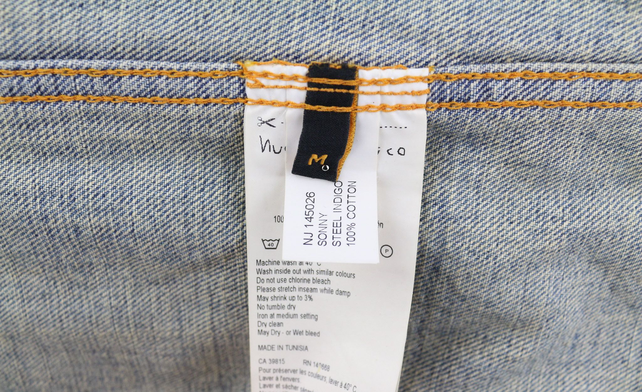 Nudie Jeans SONNY M Steel Indigo Washed Blue Polo Pockets Jacket 82439 Size US M / EU 48-50 / 2 - 8 Thumbnail