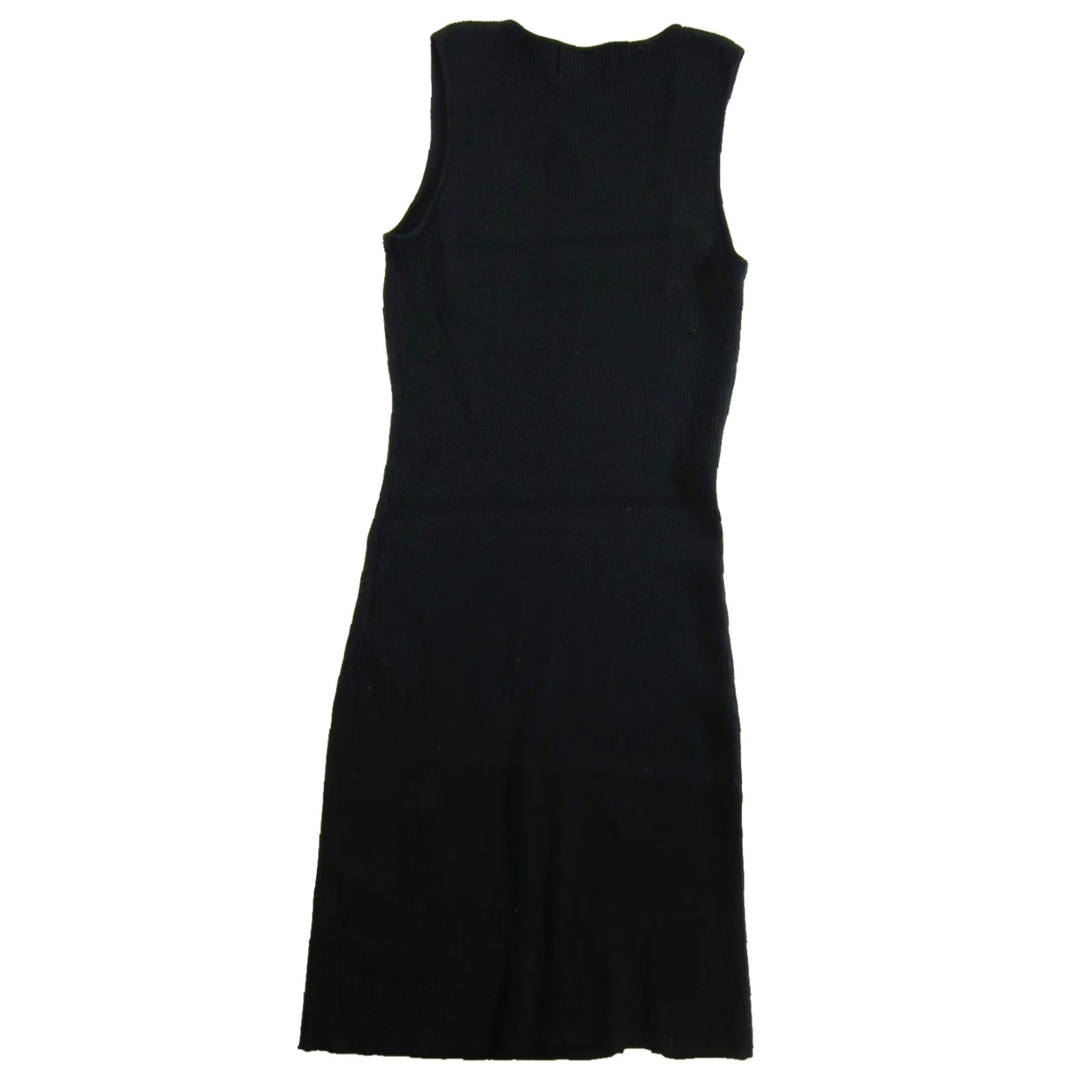 Olive NWT Olive + Oak Classic Black knit Stretch Sleeveless Tank Sweater Dress XL Women Size XL / US 12-14 / IT 48-50 - 2 Thumbnail