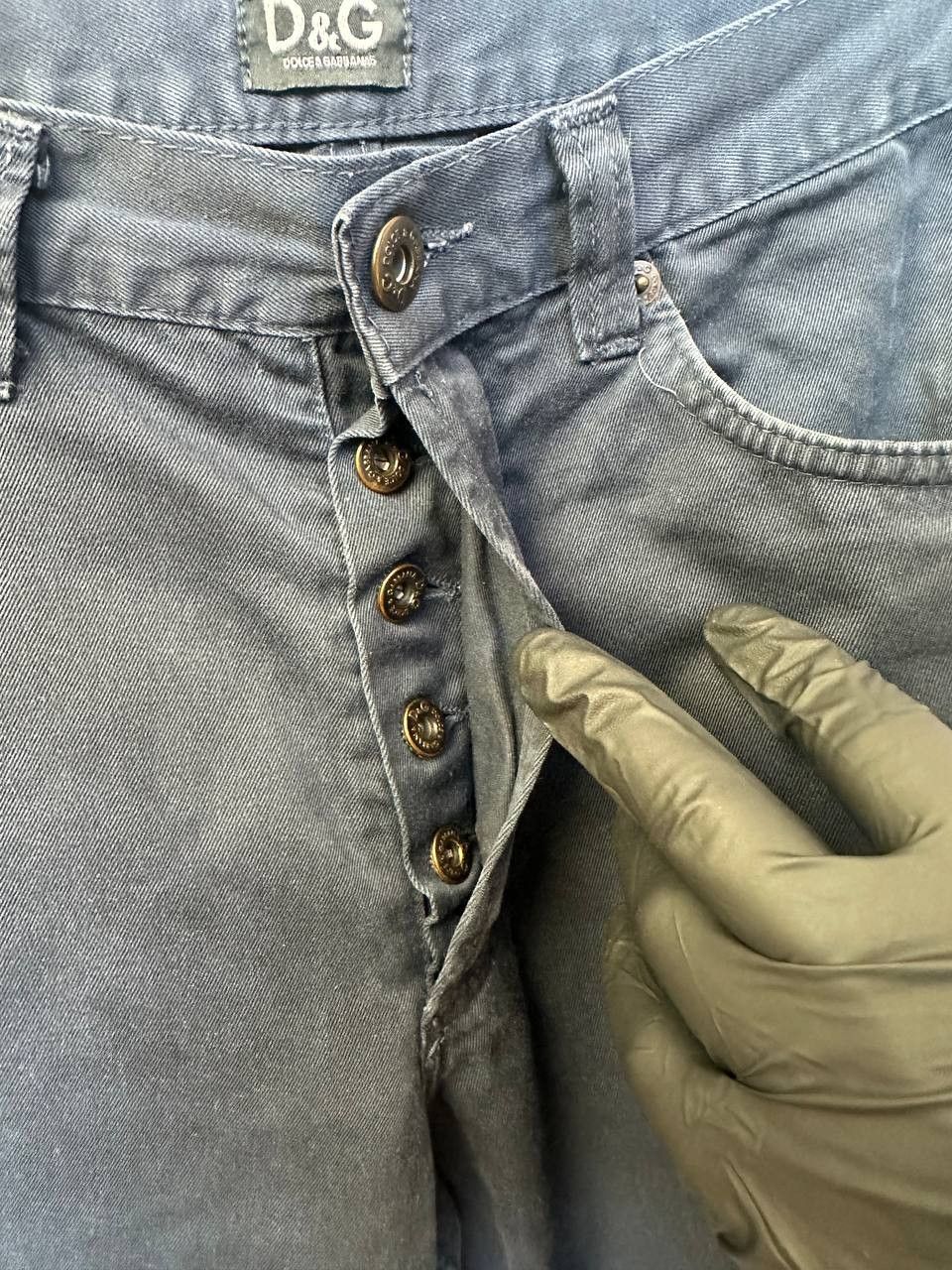 Dolce & Gabbana Dolce & Gabbana Vintage Blue Cotton Pants Jeans Italy Size US 28 / EU 44 - 14 Thumbnail