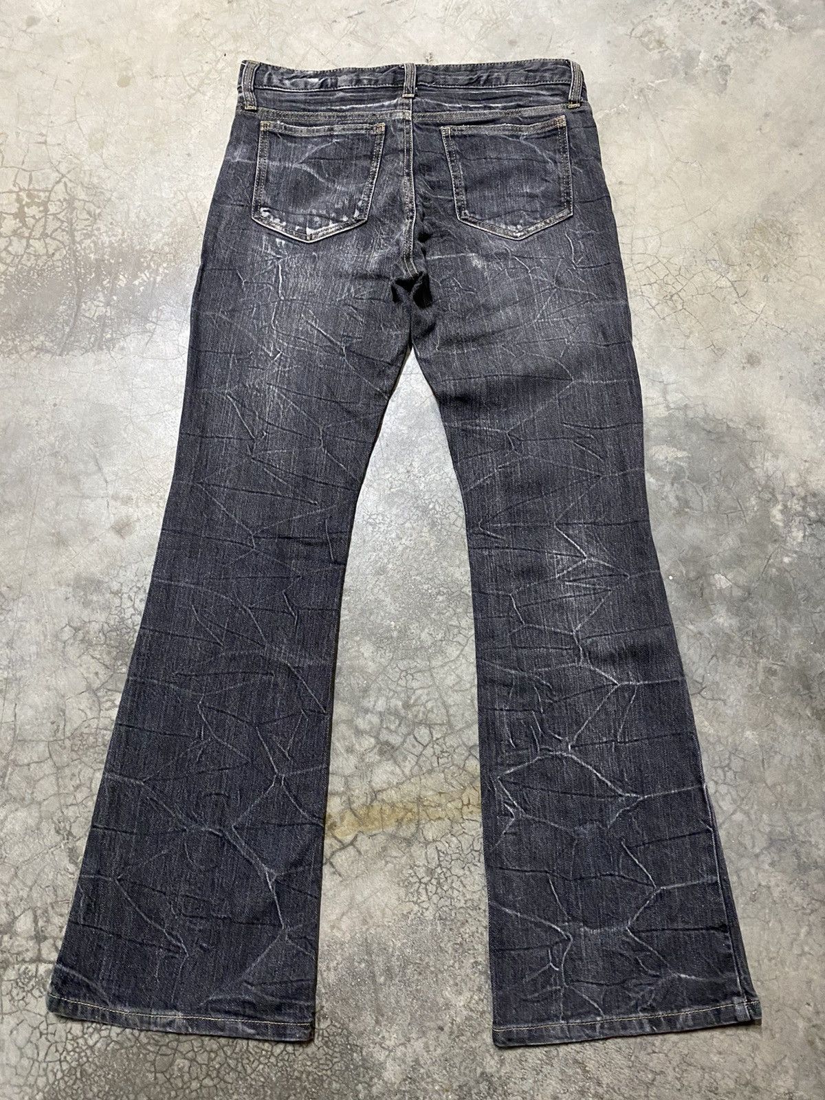 Hysteric Glamour × If Six Was Nine × Le Grande Bleu (L.G.B.) Flare Jeans Japanese Daily Topic Black Punk Jeans Size US 31 - 7 Thumbnail