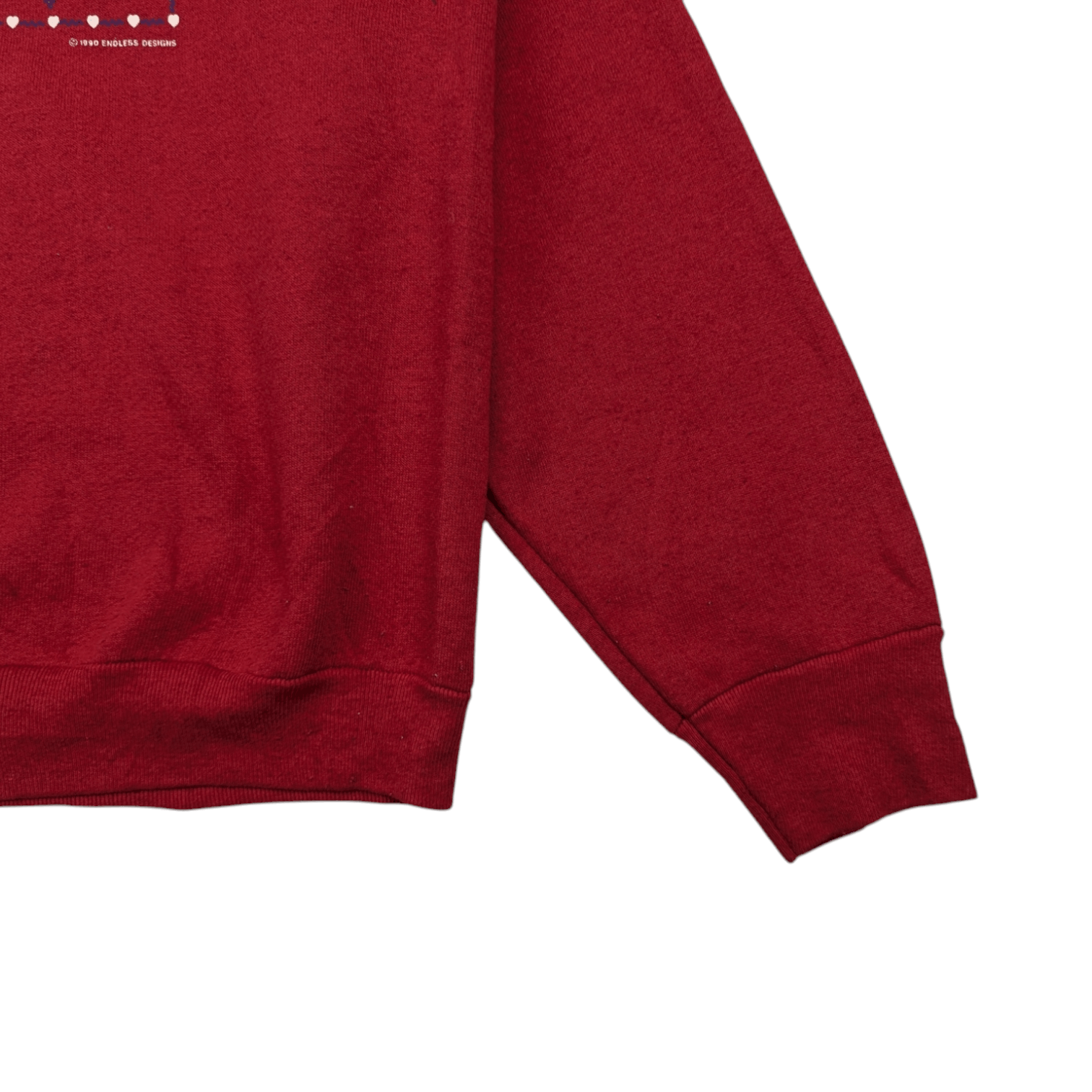 Fruit Of The Loom × Vintage Vintage 1990 LOVE Image Custom Jumper Sweatshirt Size L / US 10 / IT 46 - 3 Thumbnail