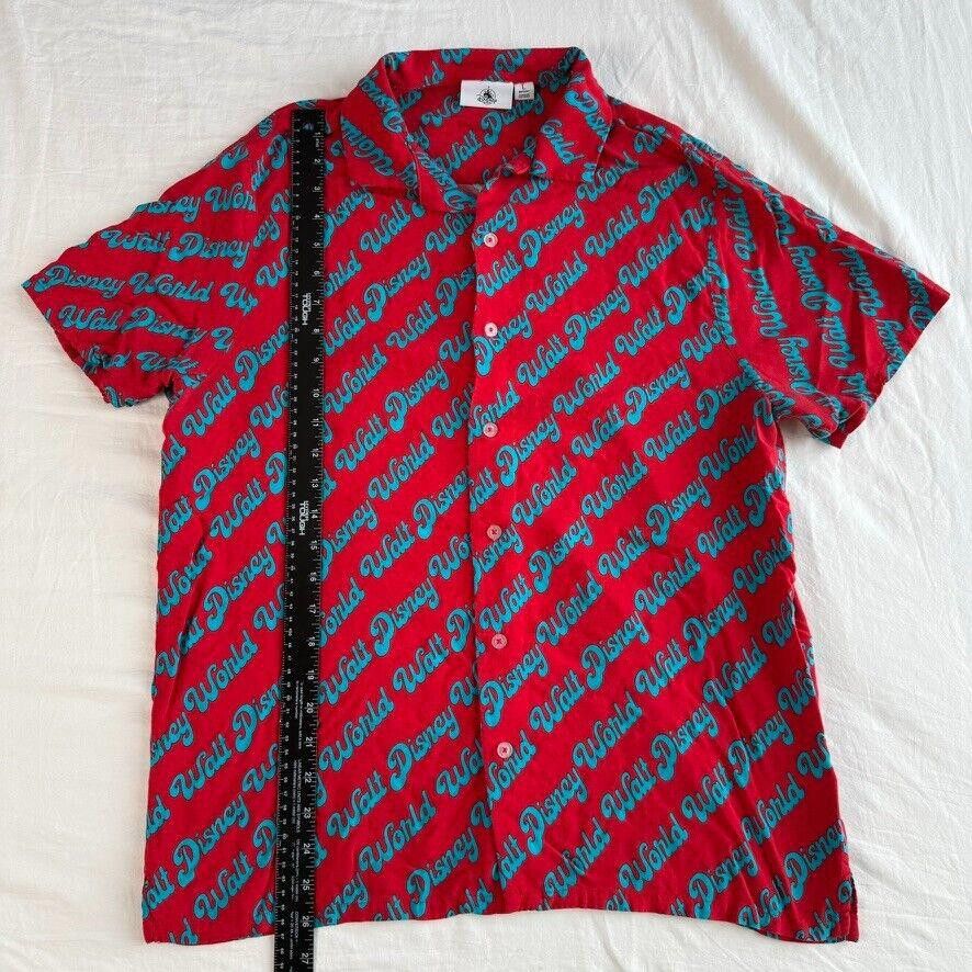 Disney Disney Parks Walt Disney World Button Up Shirt Red Blue Sz L Size US L / EU 52-54 / 3 - 5 Thumbnail
