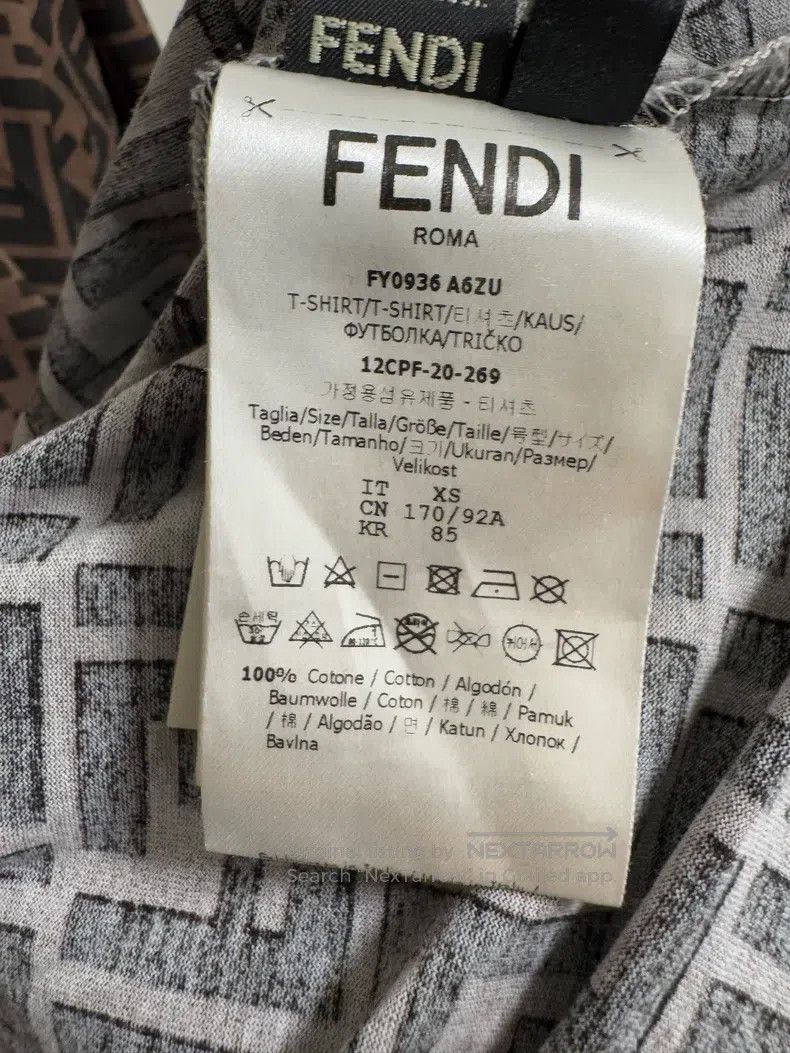 Fendi Fendi Monogrammed floral logo short-sleeve T-shirt Size XS / US 0-2 / IT 36-38 - 5 Thumbnail
