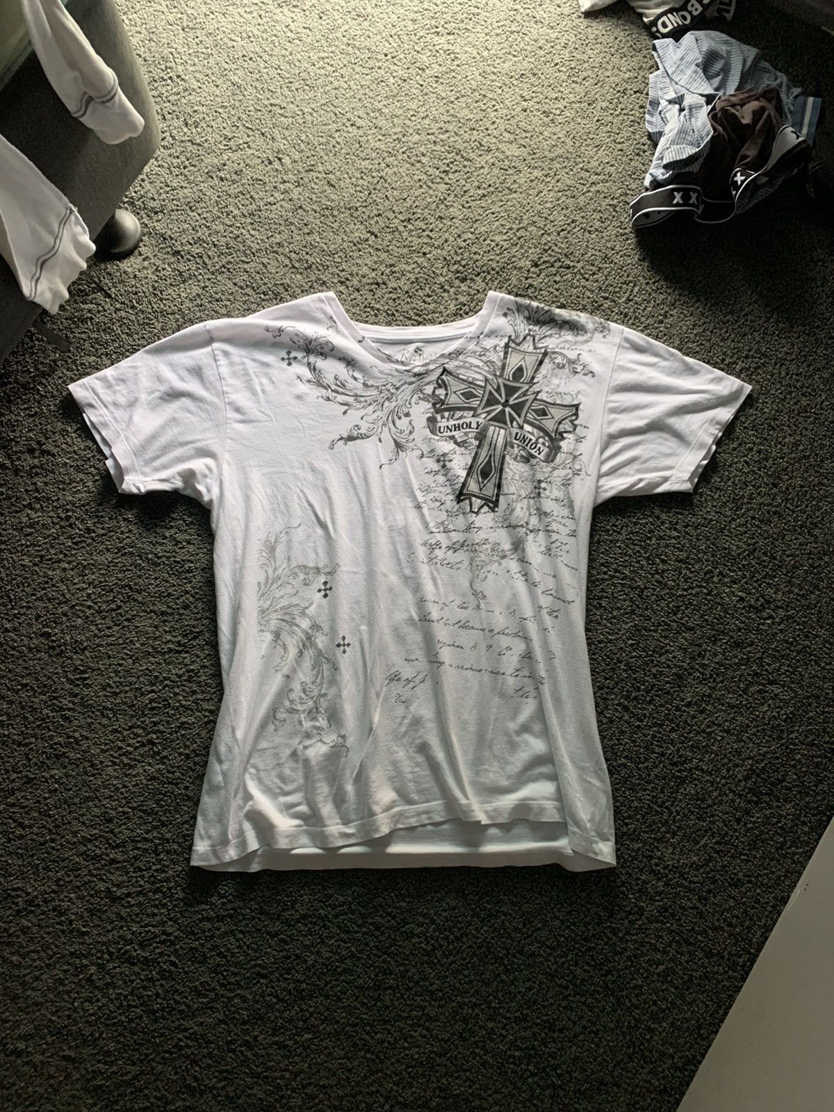 image of Affliction x Southpole Scenekid 2000S Tee in Black White, Men's (Size Small)