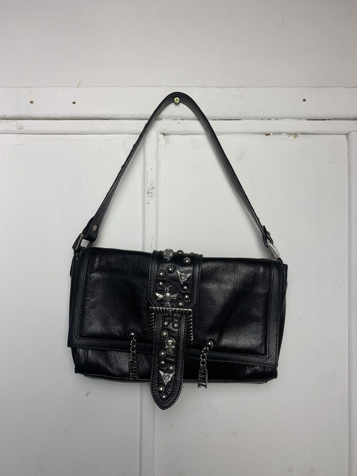 Jean Paul Gaultier 🕷️Jean Paul Gaultier black leather studded goth shoulder bag Size ONE SIZE - 8 Thumbnail