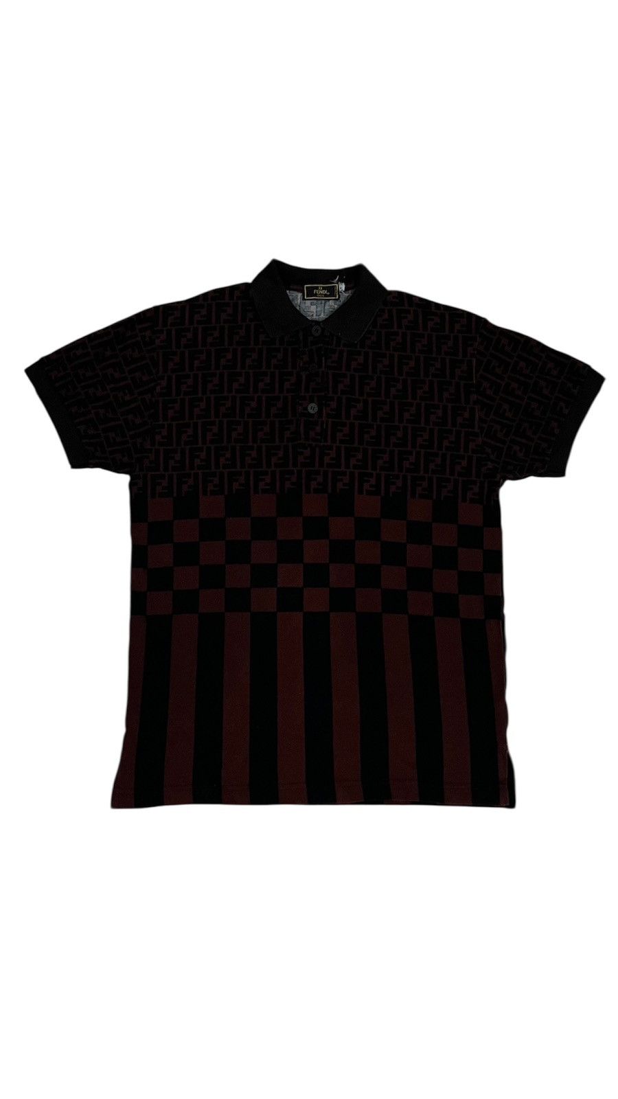 FENDI MONOGRAM POLOS SHIRT x DESIGNER x RARE