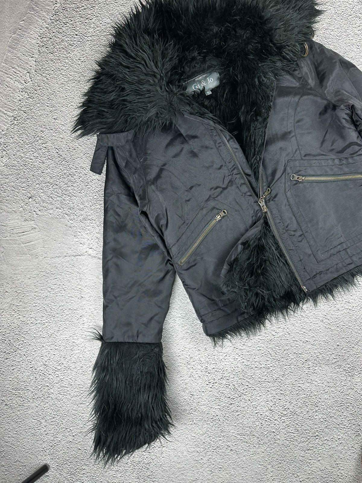 Hysteric Glamour VTG if six nine Fur Faux Bomber Opium Gothic Style Y2K Size S / US 4 / IT 40 - 4 Thumbnail
