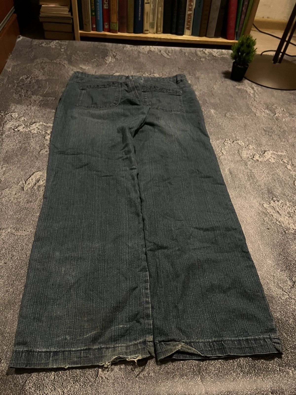 Vintage RARE Balenciaga Style Baggy Glamour Jeans / Archive Y2K Size US 36 / EU 52 - 5 Thumbnail