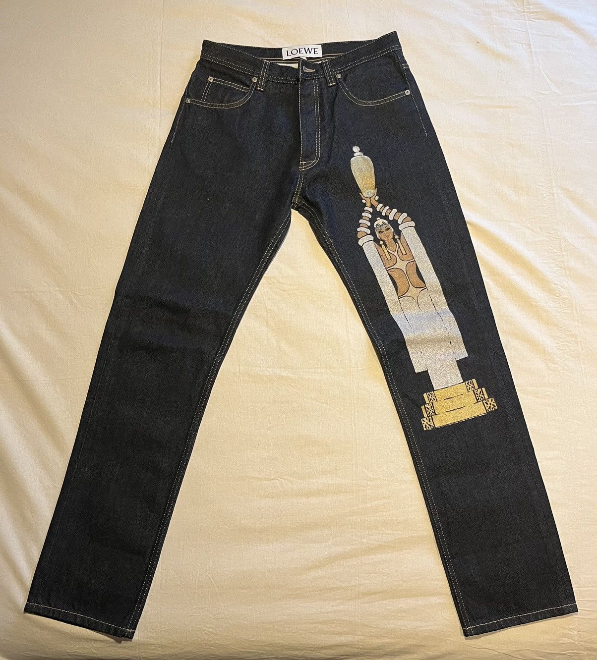 Loewe Loewe straight leg denim pants. Size US 31 - 3 Thumbnail