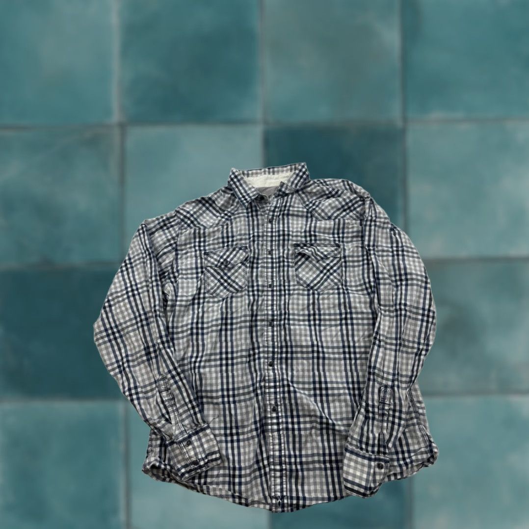 Wrangler Mens Western Shirt Wrangler XL Extra Large Plaid Long Sleeve Size US XL / EU 56 / 4 - 1 Thumbnail