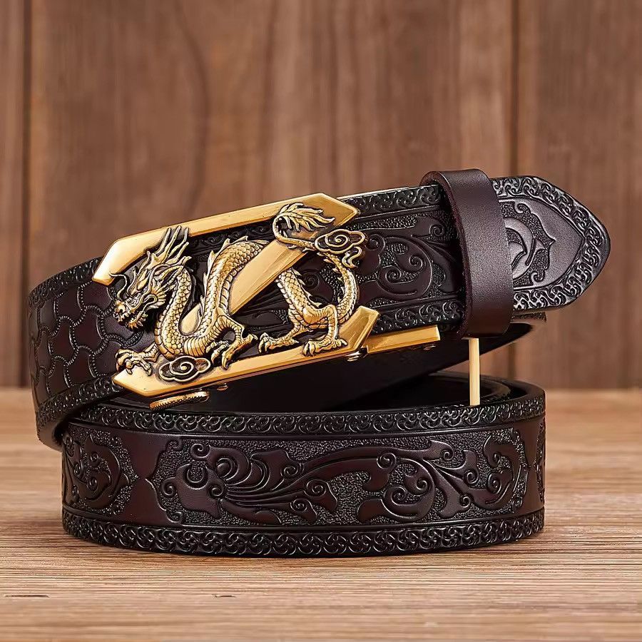 Japanese Brand 115 cm Vintage-Inspired Dragon | Premium Split Leather | Size ONE SIZE - 1 Thumbnail