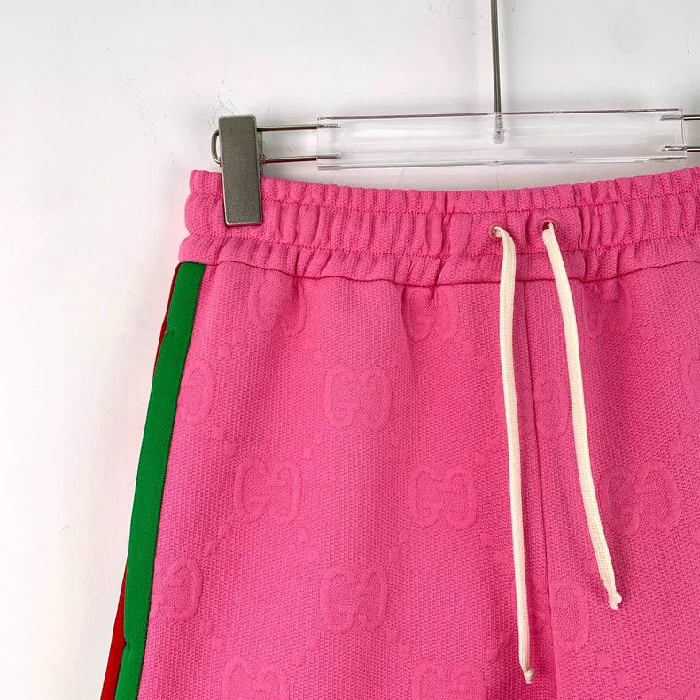 Gucci Gucci SizeXS Pink logo embossed drawstring casual shorts Size 25" / US 0 / IT 36 - 3 Thumbnail