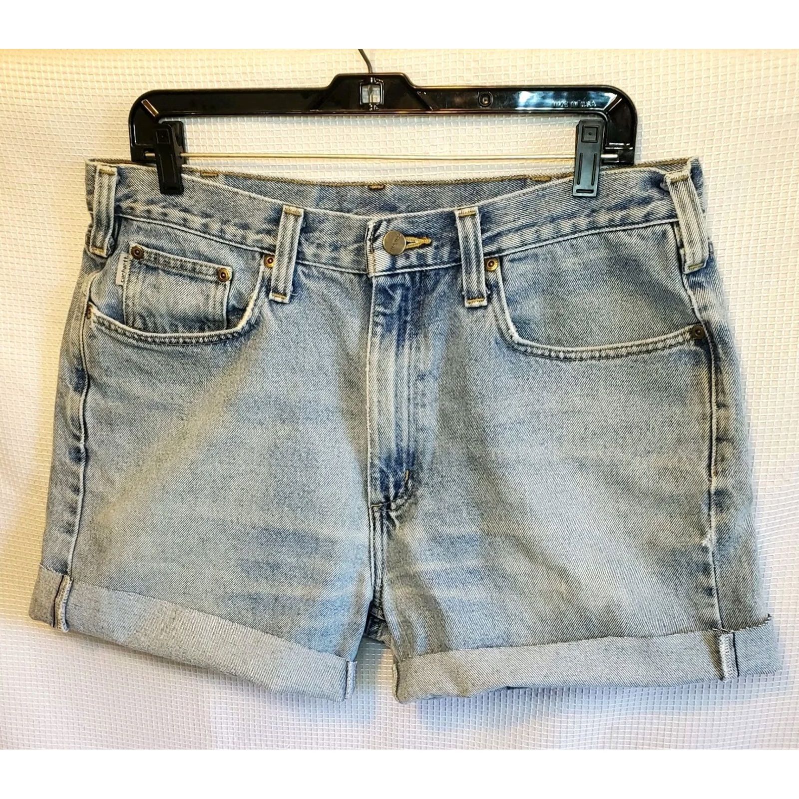 Carhartt VINTAGE Carhartt Shorts Unisex Boyfriend 36/14 Blue Denim Jean Street 90s Womens Mens Women Girls Boys Size US 36 / EU 52 - 2 Thumbnail