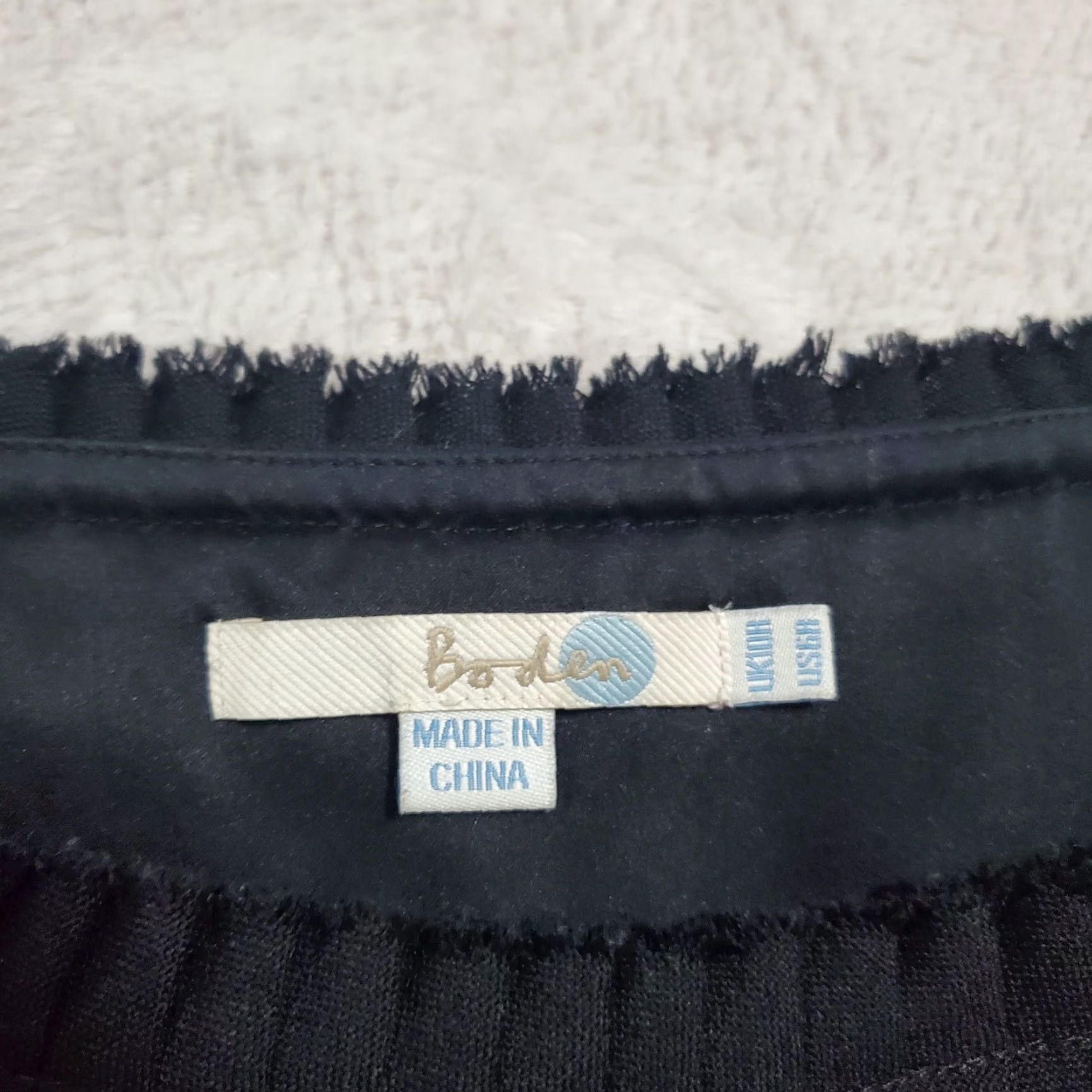 Boden VINTAGE Boden Dress Women 6R Black Short Sleeve 100% Wool Side Zip Lined Office Career Size 28" / US 6 / IT 42 - 3 Thumbnail