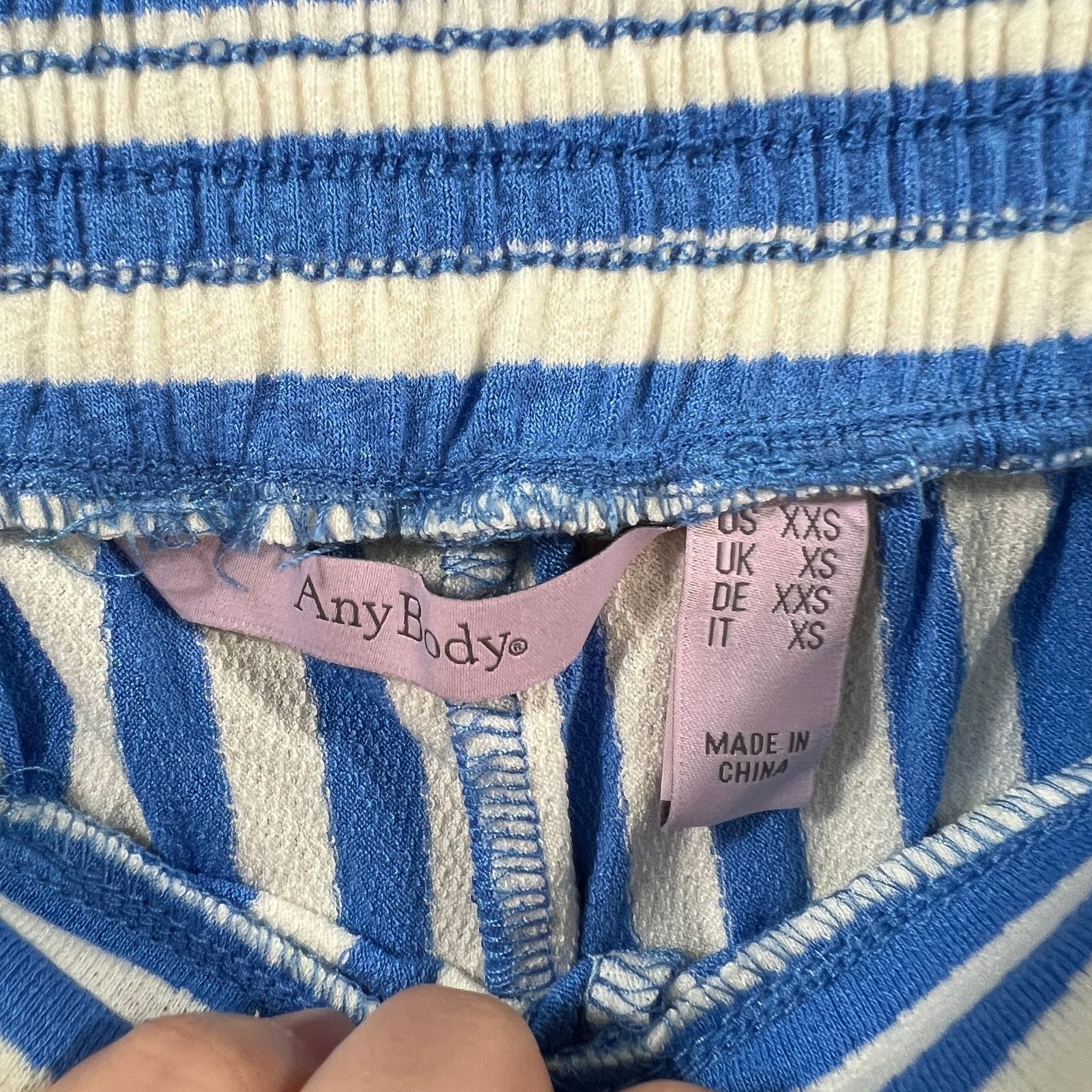 Other AnyBody Yarn Dyed Textured Jersey Tapered Leg Pant with Tie Size 24" / US 00 / IT 34 - 3 Thumbnail