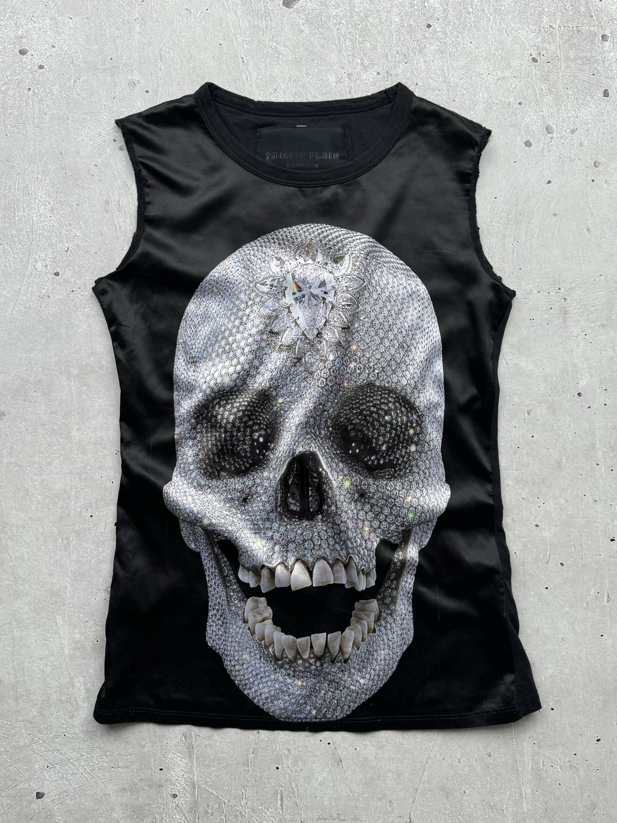 Philipp Plein × Vintage Philipp Plein Vintage Printed Tank Top Size S / US 4 / IT 40 - 1 Thumbnail