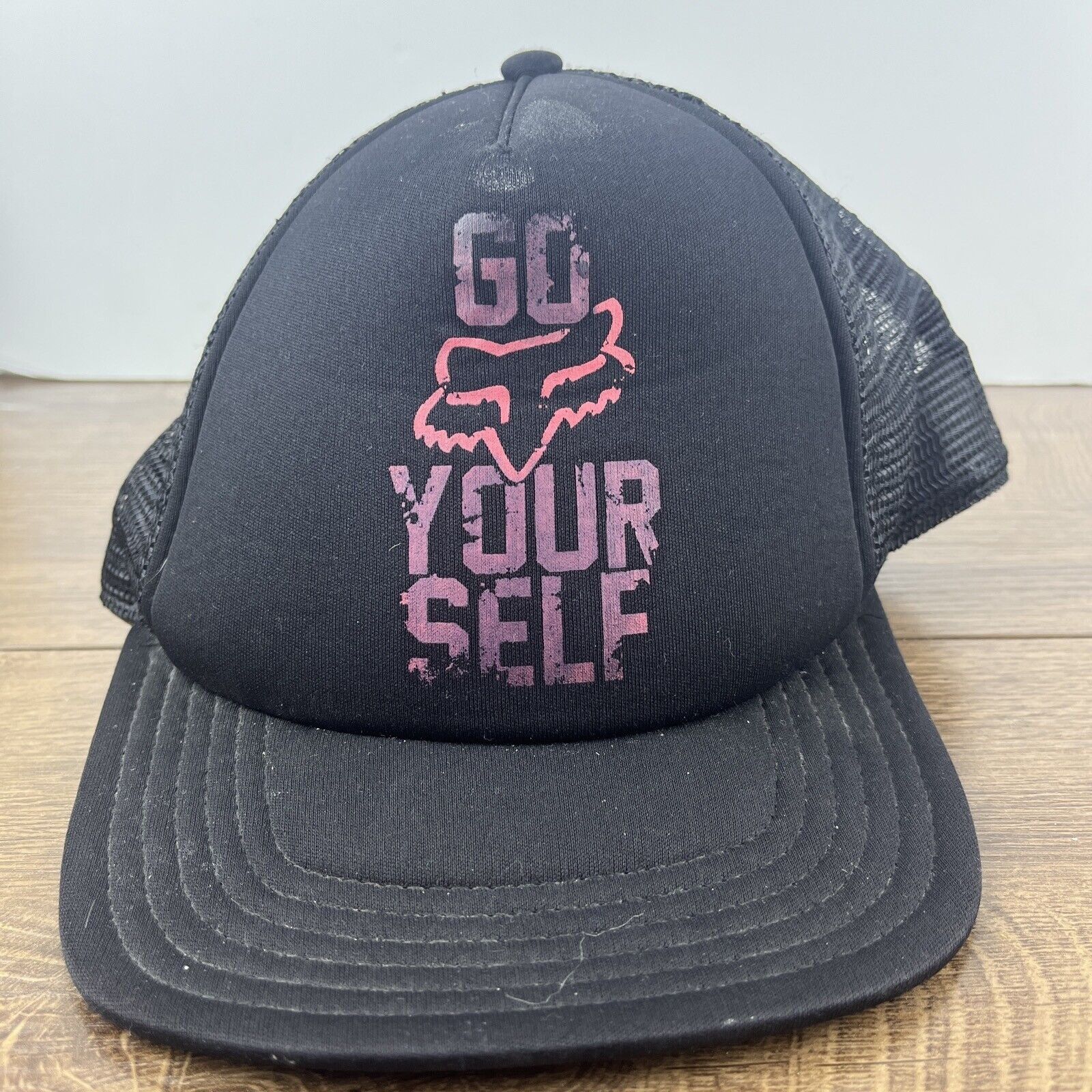 Fox Racing Go Fox Yourself Hat Fox Black Hat Adjustable Adult Size Blac Size ONE SIZE - 2 Thumbnail