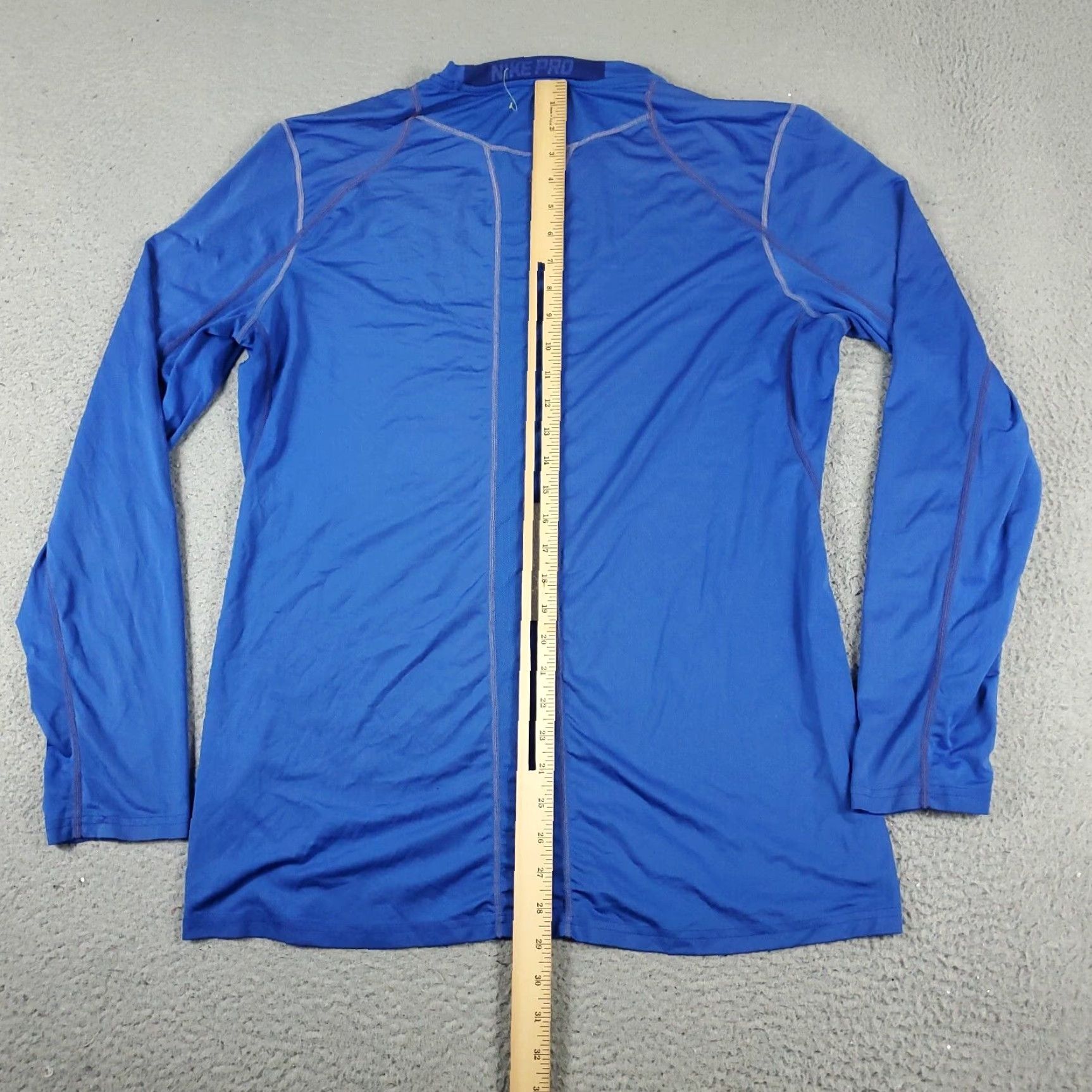 Nike Nike T Shirt Mens XL Blue Pro Swoosh Active Gym Long Sleeve Size US XL / EU 56 / 4 - 7 Thumbnail