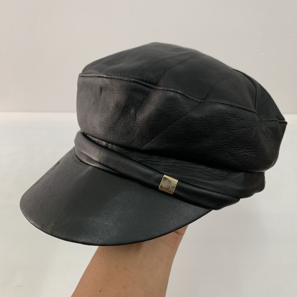 CA4LA CA4LA Leather Black Caps Size ONE SIZE - 9 Thumbnail