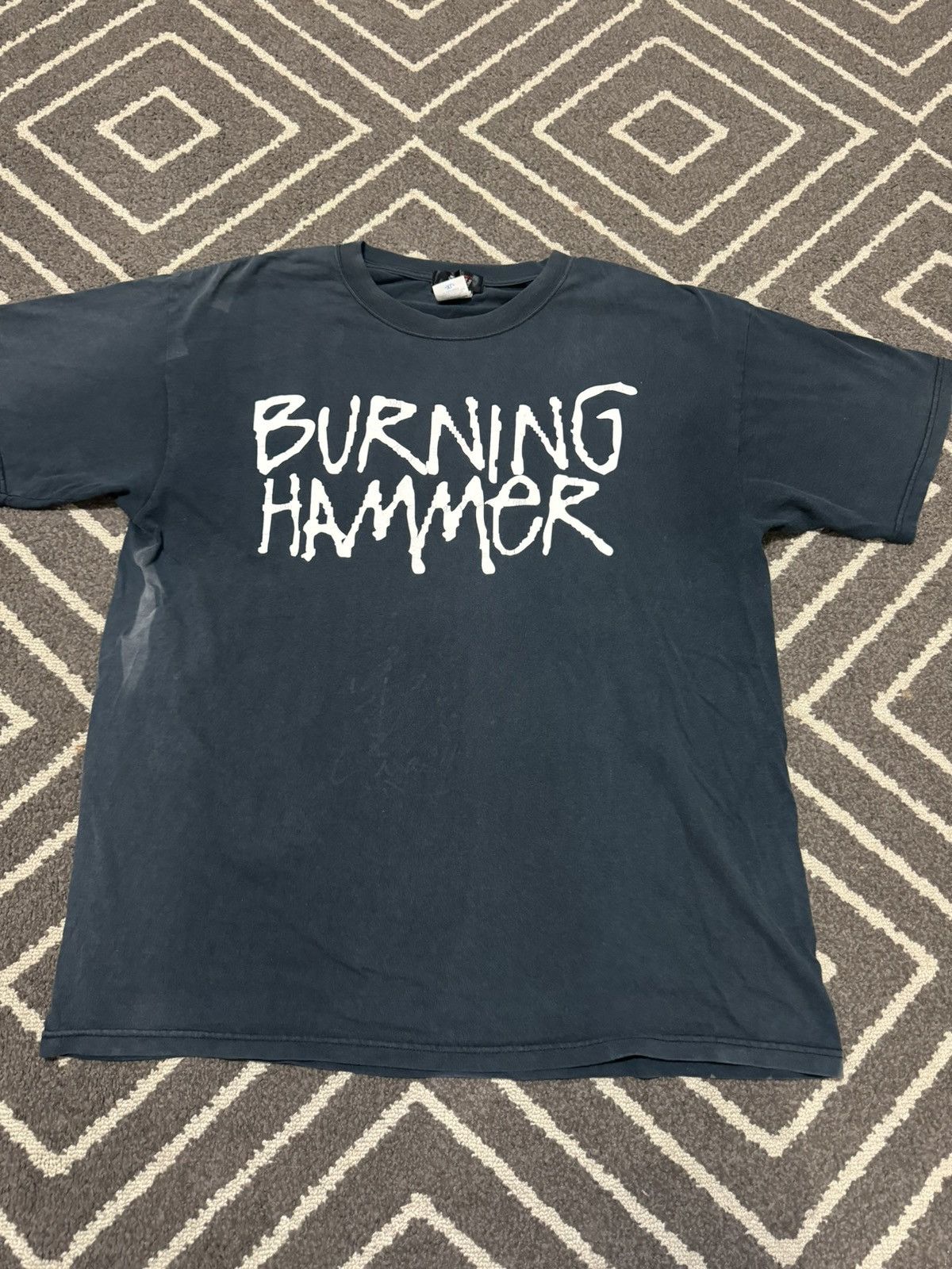 Image of Vintage Kenta Kobashi Burning Hammer Pro Wrestling Tshirt in Black, Men's (Size XL)