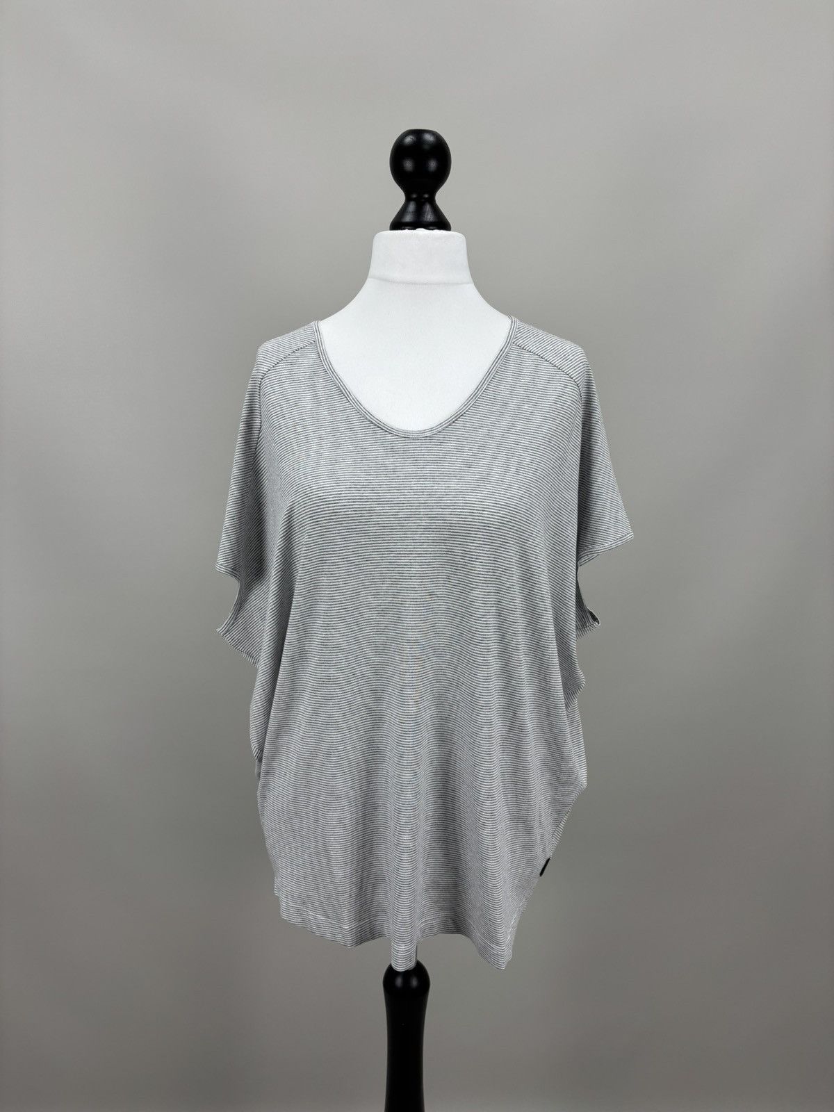 OSKA Womens t shirt OSKA Size 3 Color White/Gray Size L / US 10 / IT 46 - 1 Thumbnail