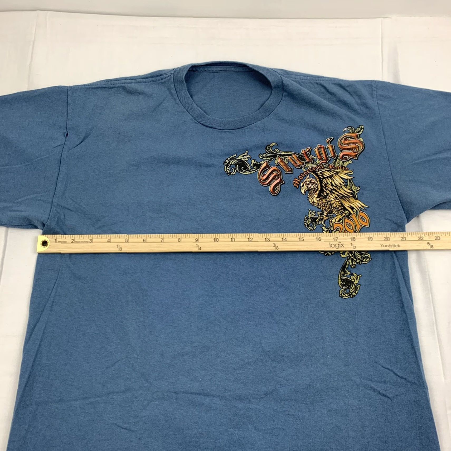 Vintage Sturgis T Shirt Adult Large Blue 2010 Motorcycle Rally 17th Anniversary Biker Size US L / EU 52-54 / 3 - 6 Thumbnail