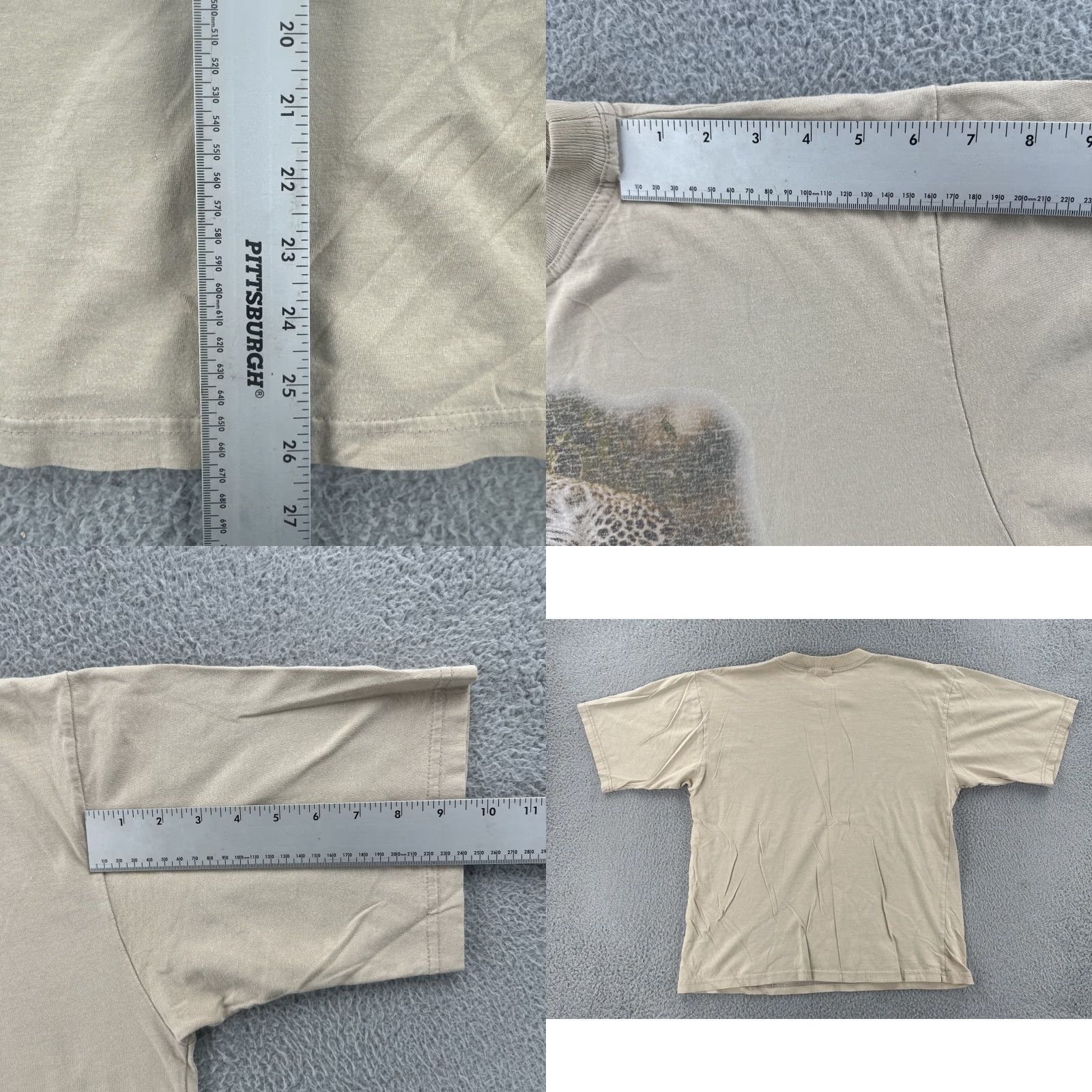 Vintage VINTAGE Adult XL Brown T Shirt African Eco South Africa Faded Graphic Print Tee 90s Animals Mens Size US XL / EU 56 / 4 - 9 Thumbnail