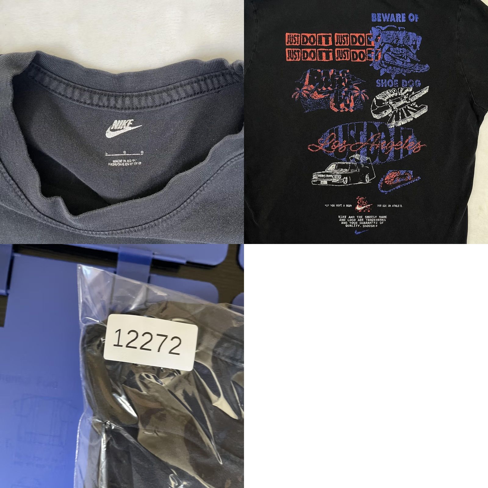 Nike Nike Los Angeles Just Do It T-Shirt Mens L Black Shoe Dog Graffiti Shirt Size US L / EU 52-54 / 3 - 8 Thumbnail