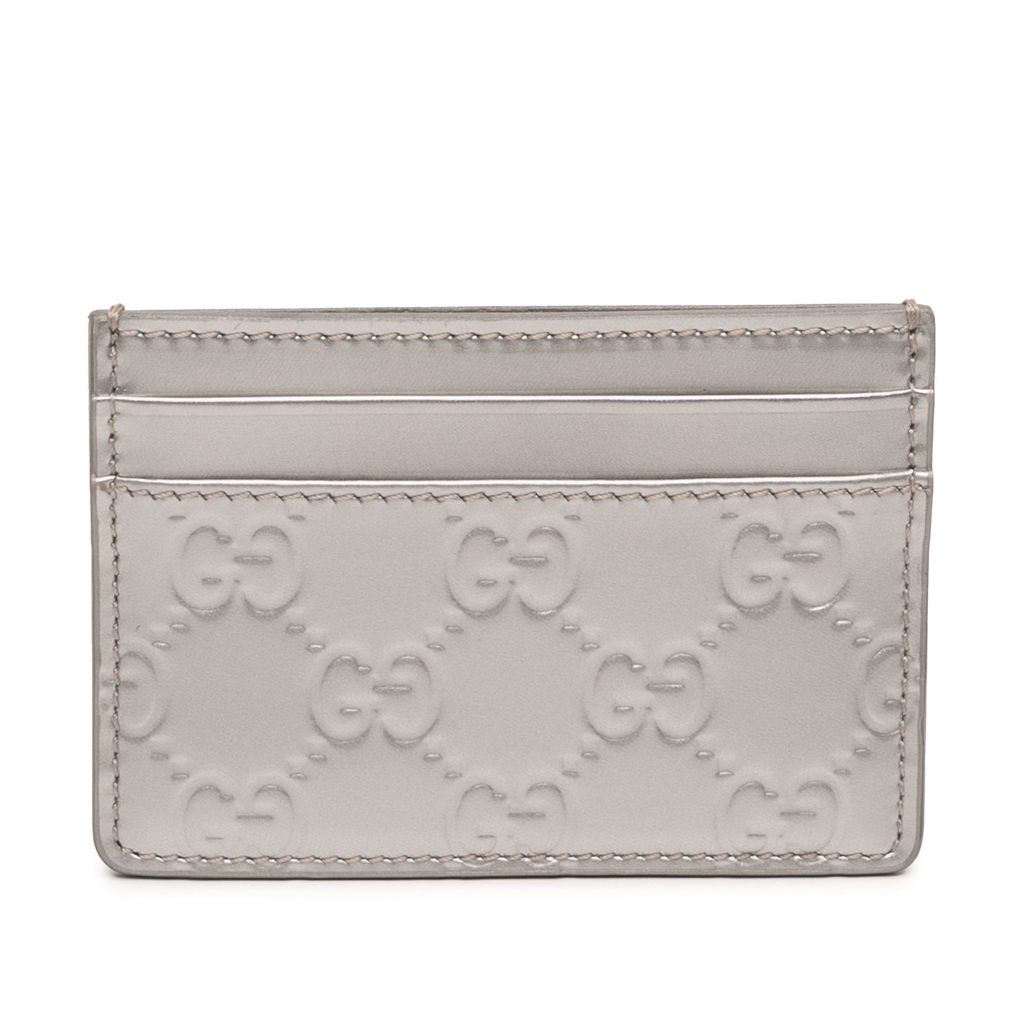 Gucci Gucci Patent Guccissima Card Holder Size ONE SIZE - 1 Thumbnail