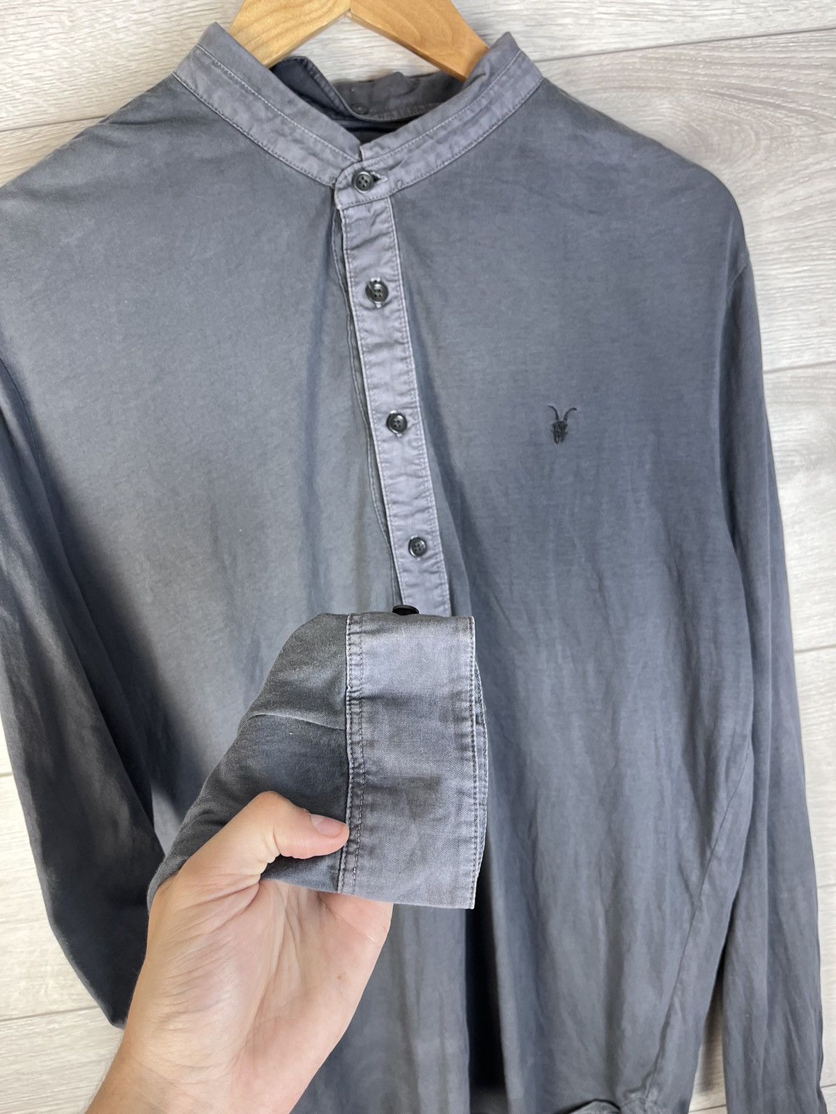 Allsaints Men's Button Down Shirt 1/3 size L Allsaints y2k Size US L / EU 52-54 / 3 - 5 Thumbnail