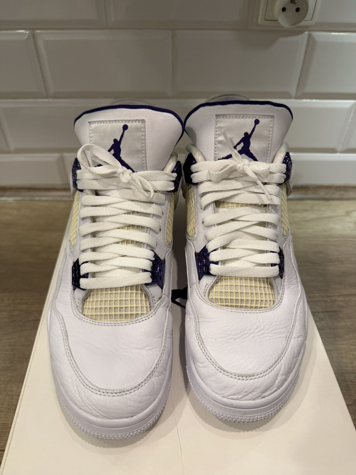 Jordan Brand Jordan 4 Metallic Purple Size US 10.5 / EU 43-44 - 4 Thumbnail