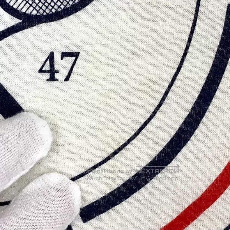 Dior Dior 25 white tennis racket letter print cotton round-neck Size M / US 6-8 / IT 42-44 - 9 Thumbnail
