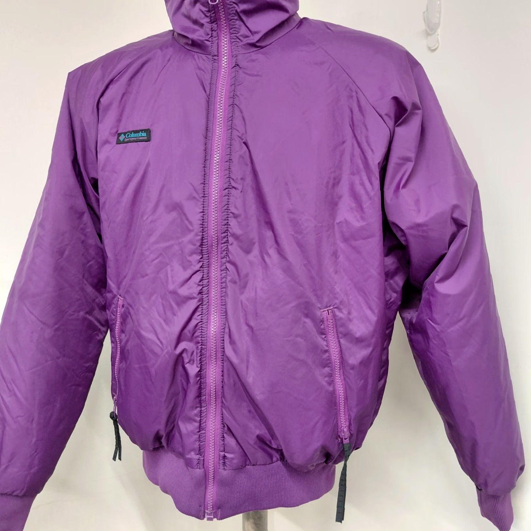 Vintage VINTAGE Columbia Reversible Jacket Mens Size M Purple Black Radial Sleeve Nice Jacket Coat | 90s Theme Size US M / EU 48-50 / 2 - 4 Thumbnail