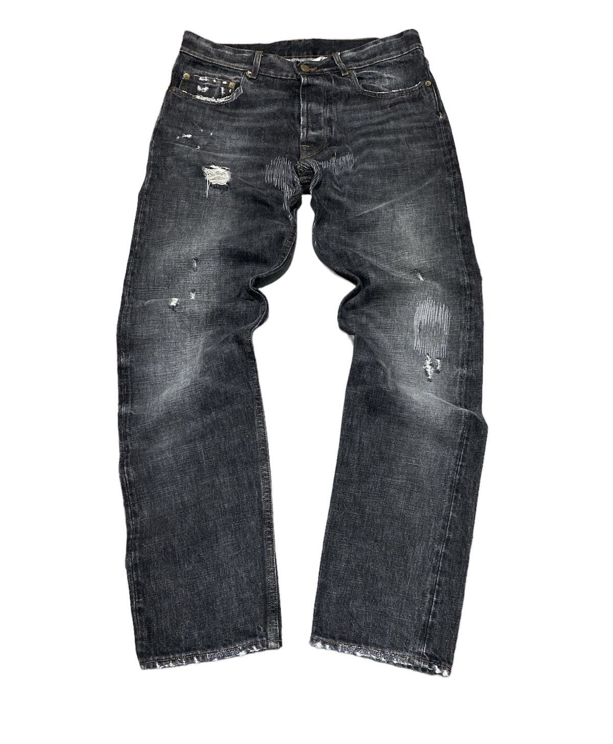 Golden Goose GGDB Selvedge Low Distressed denim Jeans Size US 31 - 1 Thumbnail