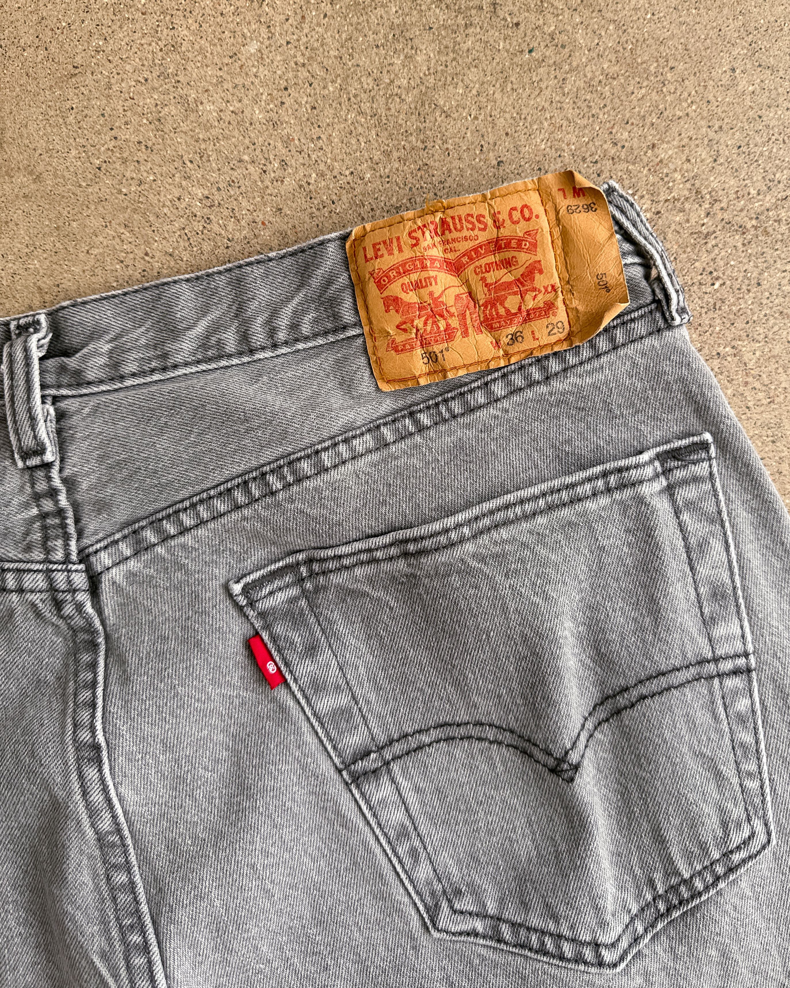 Levi's Vintage 2000s Levi's 501 Jeans Straight Leg Button Fly 36 Size US 36 / EU 52 - 6 Thumbnail