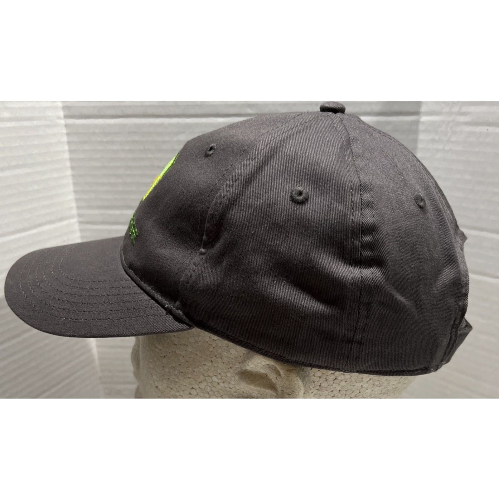 John Deere VINTAGE John Deere Hat Gray Logo Spellout Adjustable Baseball Cap Men One Size Gray Farmers Men Size ONE SIZE - 3 Thumbnail