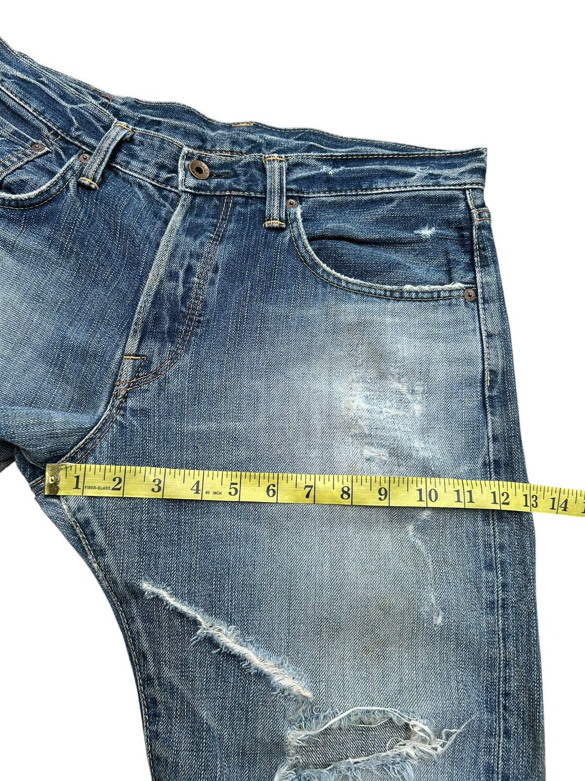 Kapital Thrashed Vintage Edwin 505BXX Selvedge Dirty Denim Jeans Size US 34 / EU 50 - 20 Thumbnail